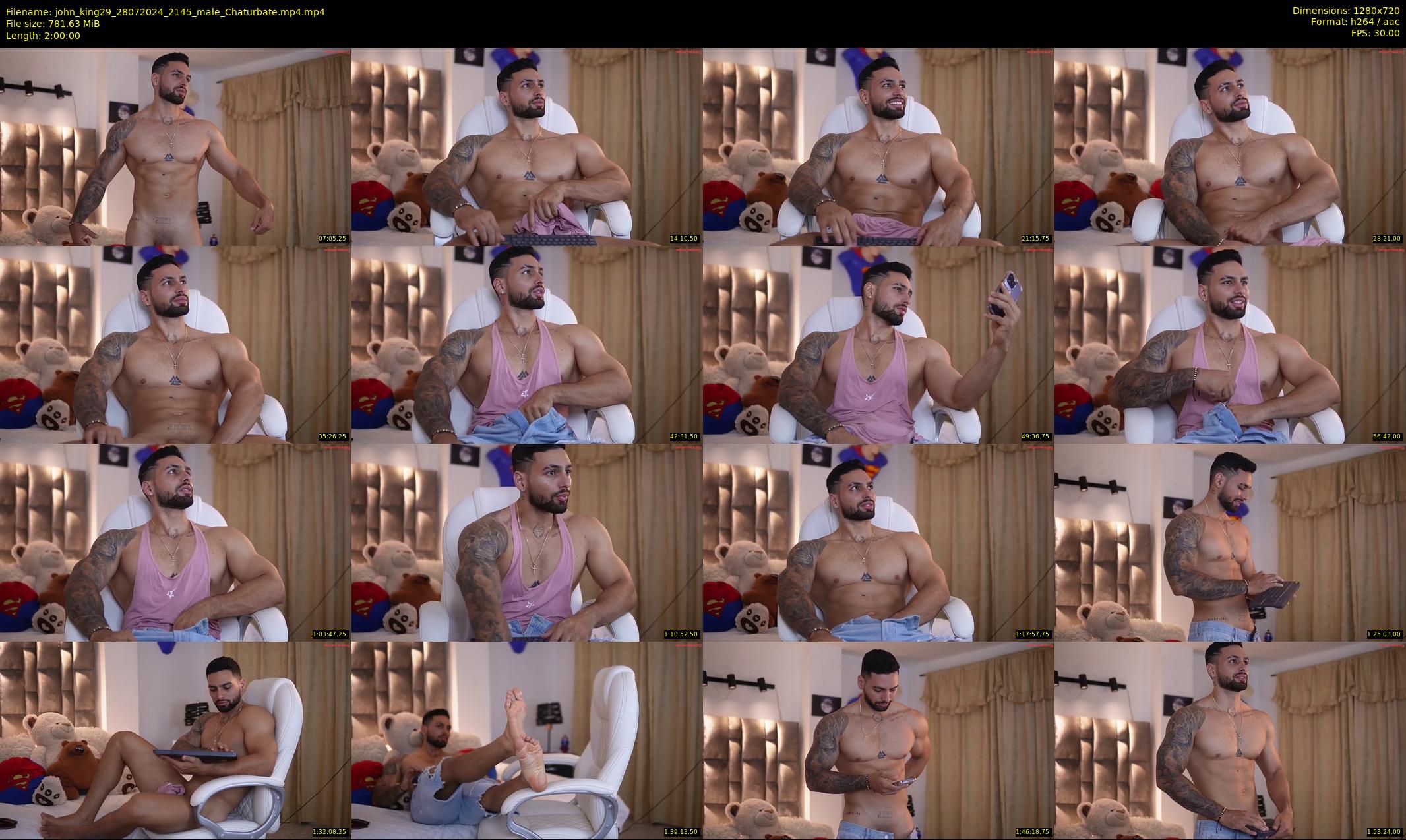 john_king29 — 120 minute Chaturbate male cam show recording, 720p, Jul 28, 2024