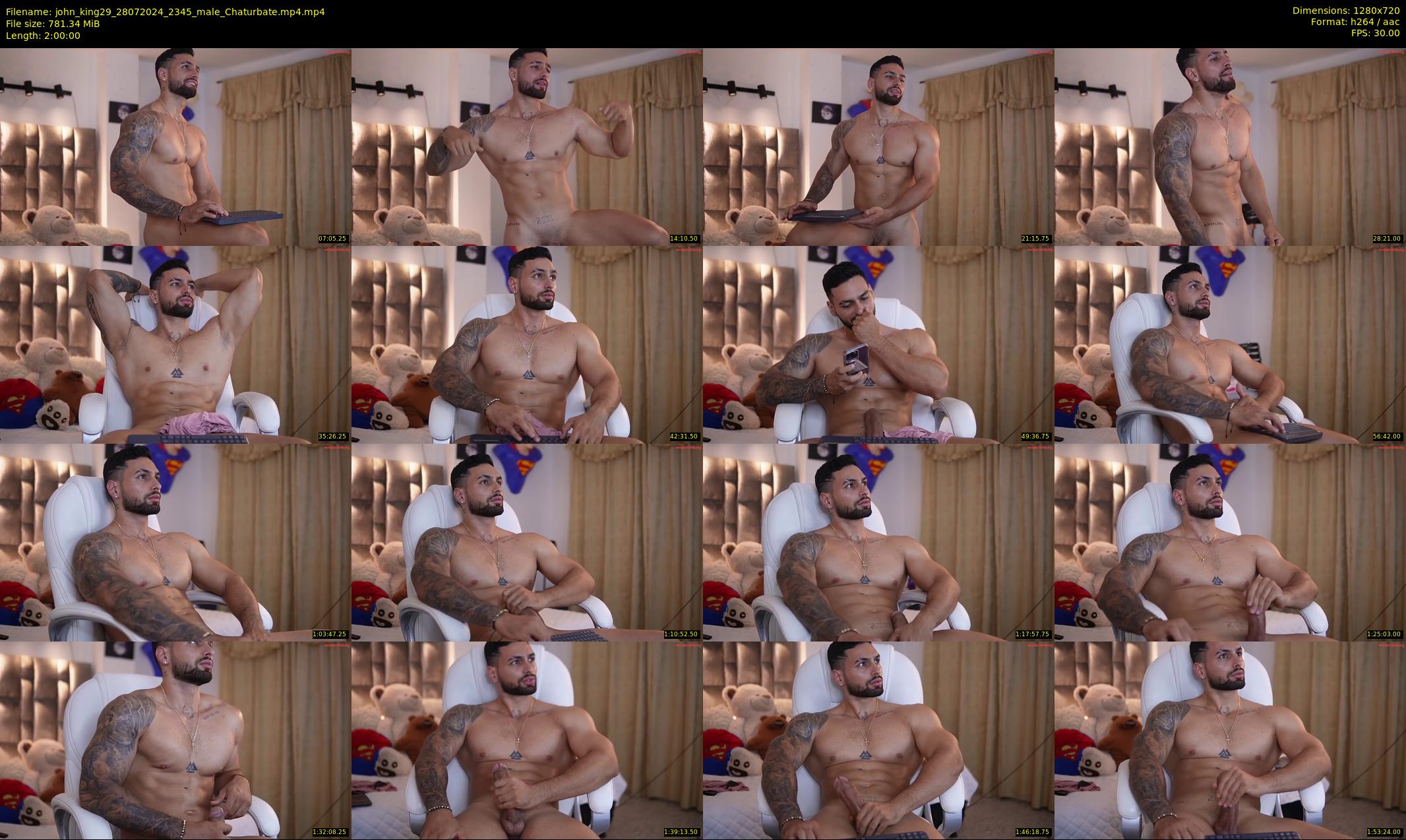 john_king29 — 120 minute Chaturbate male cam show recording, 720p, Jul 28, 2024