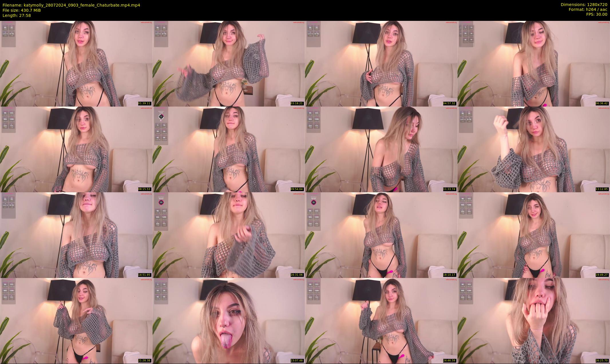 katymolly — 28 minute Chaturbate female cam show recording, 720p, Jul 28, 2024