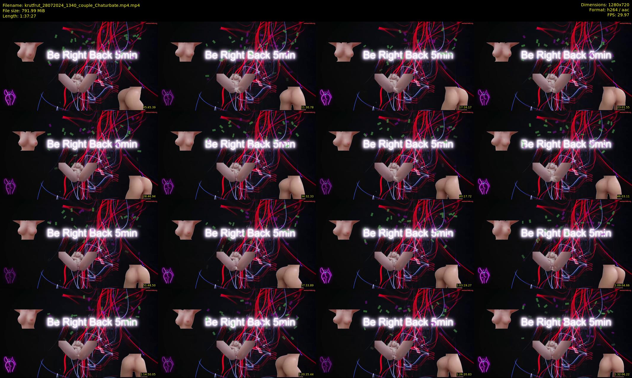 krutfrut — 98 minute Chaturbate couple cam show recording, 720p, Jul 28, 2024