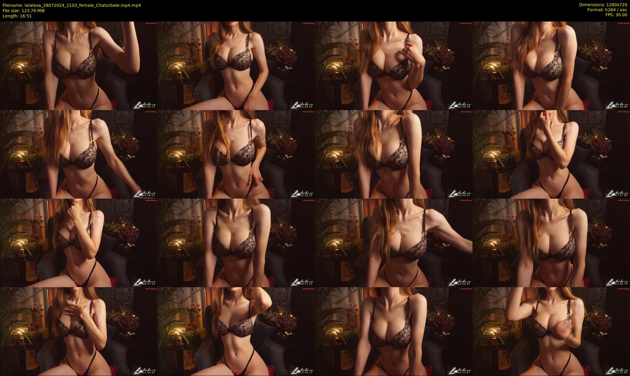 lalalexa — 17 minute Chaturbate female cam show recording, 720p, Jul 28, 2024