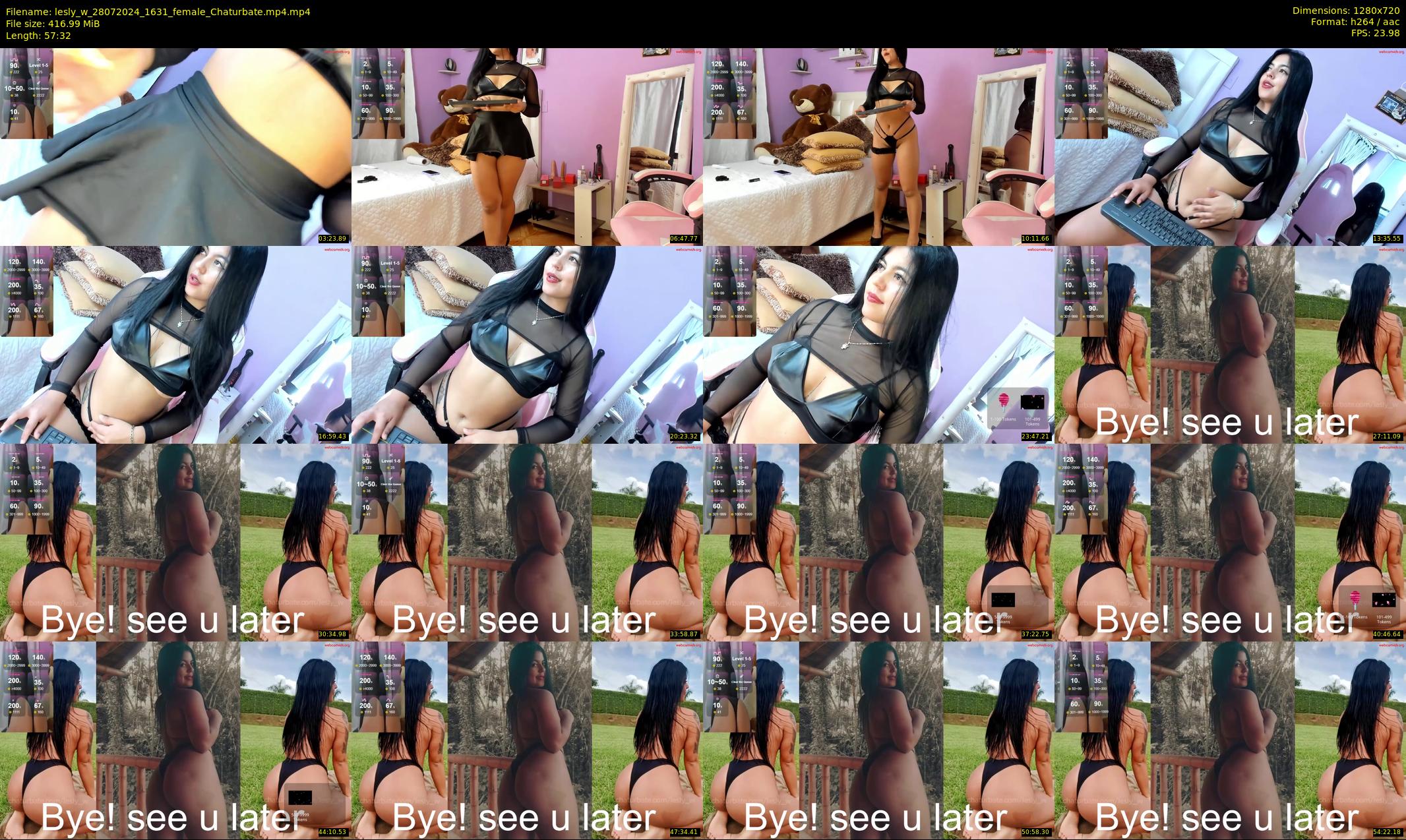 lesly_w — 58 minute Chaturbate female cam show recording, 720p, Jul 28, 2024