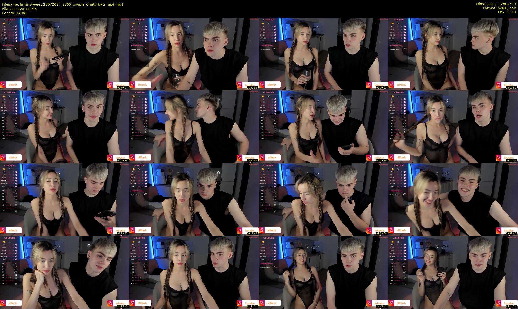 linkinsweeet — 15 minute Chaturbate couple cam show recording, 720p, Jul 28, 2024