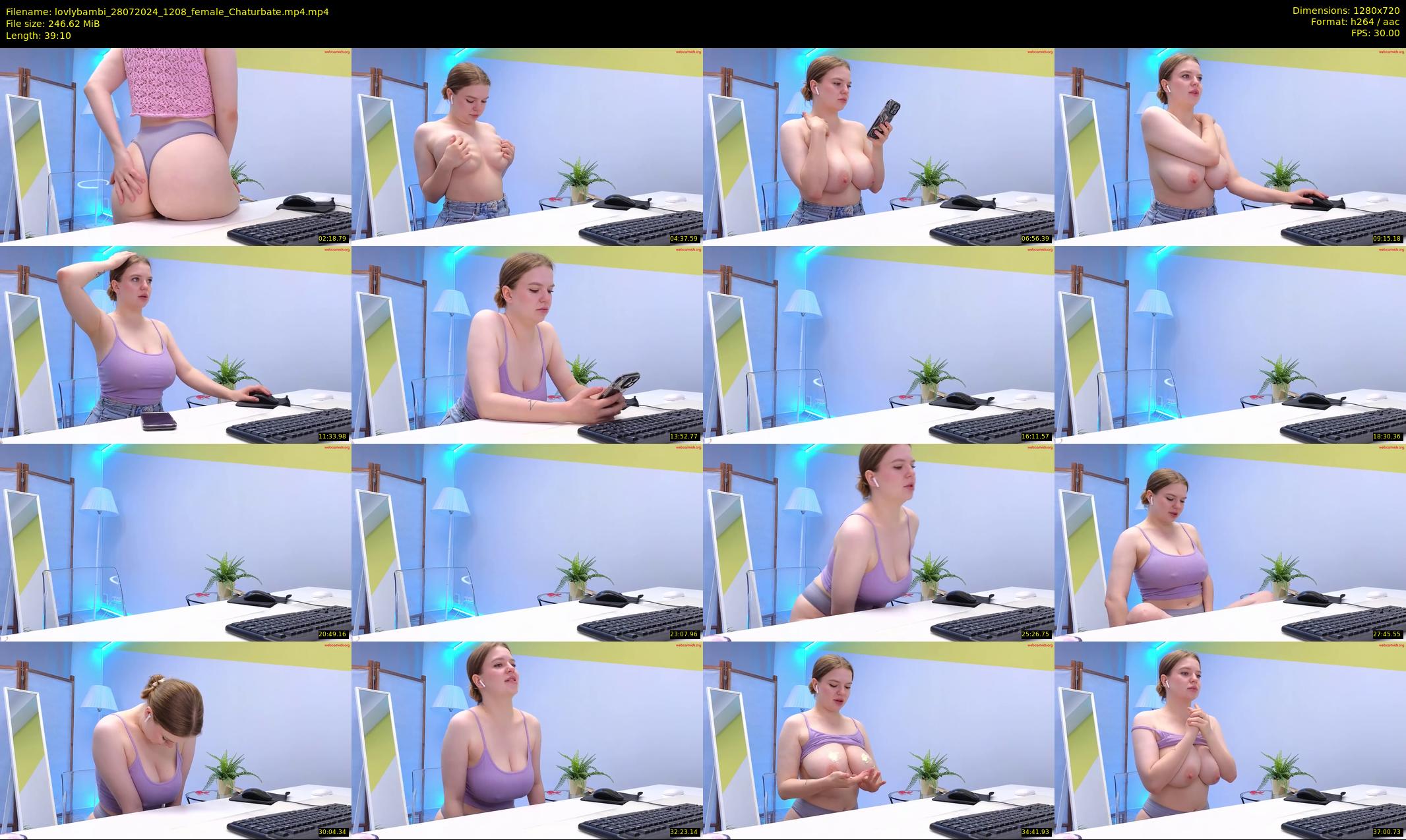 lovlybambi — 40 minute Chaturbate female cam show recording, 720p, Jul 28, 2024