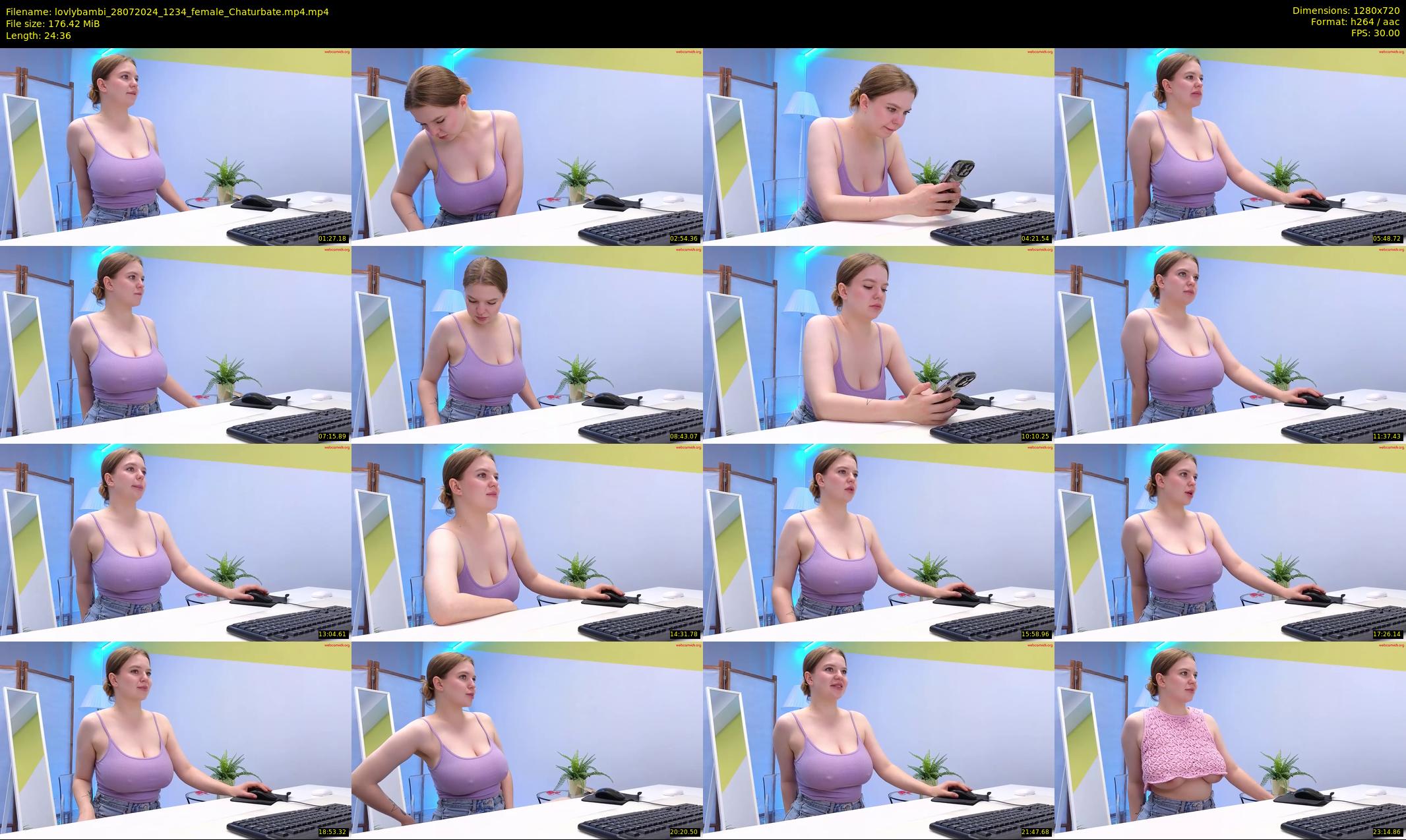 lovlybambi — 25 minute Chaturbate female cam show recording, 720p, Jul 28, 2024