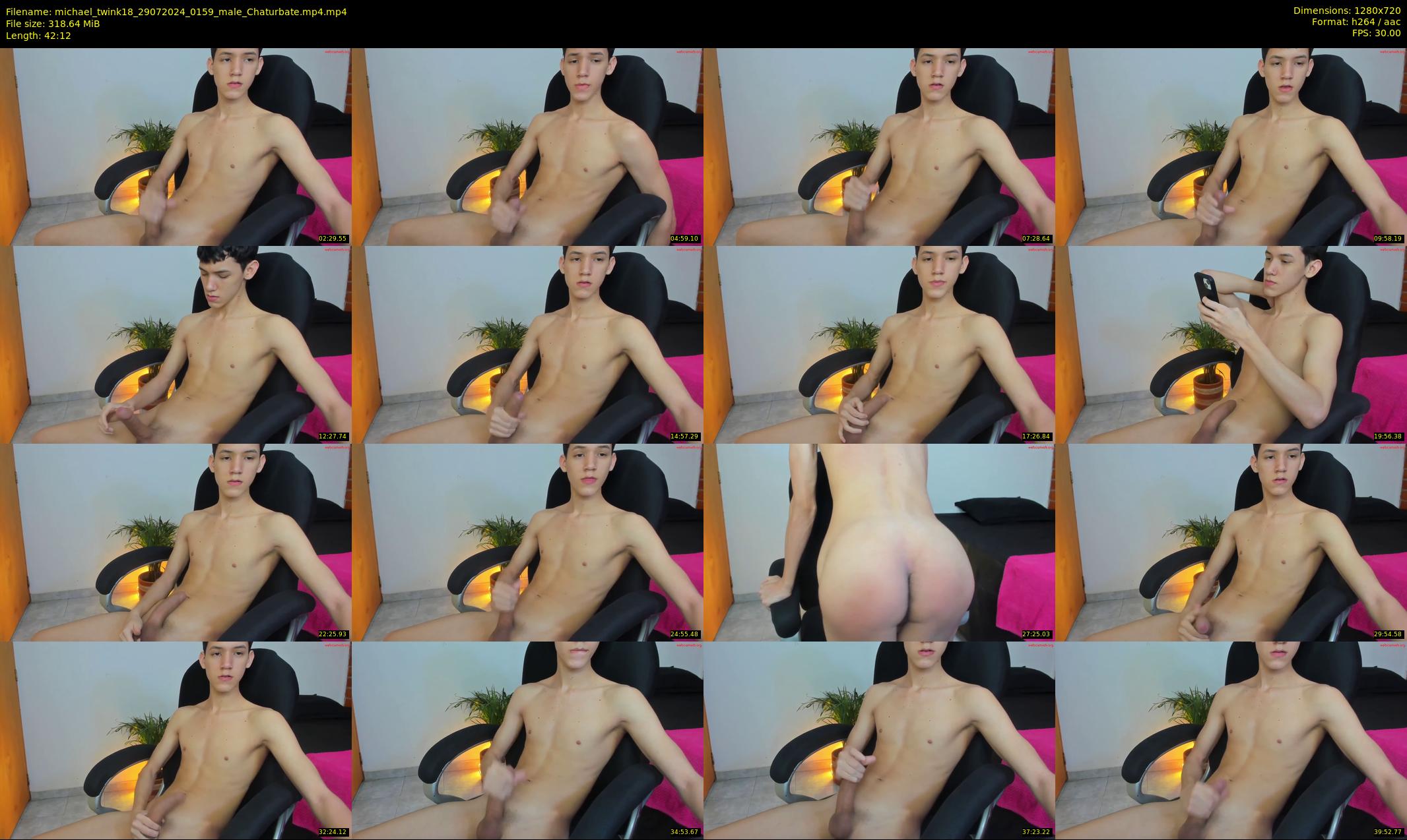 michael_twink18 — 43 minute Chaturbate male cam show recording, 720p, Jul 29, 2024