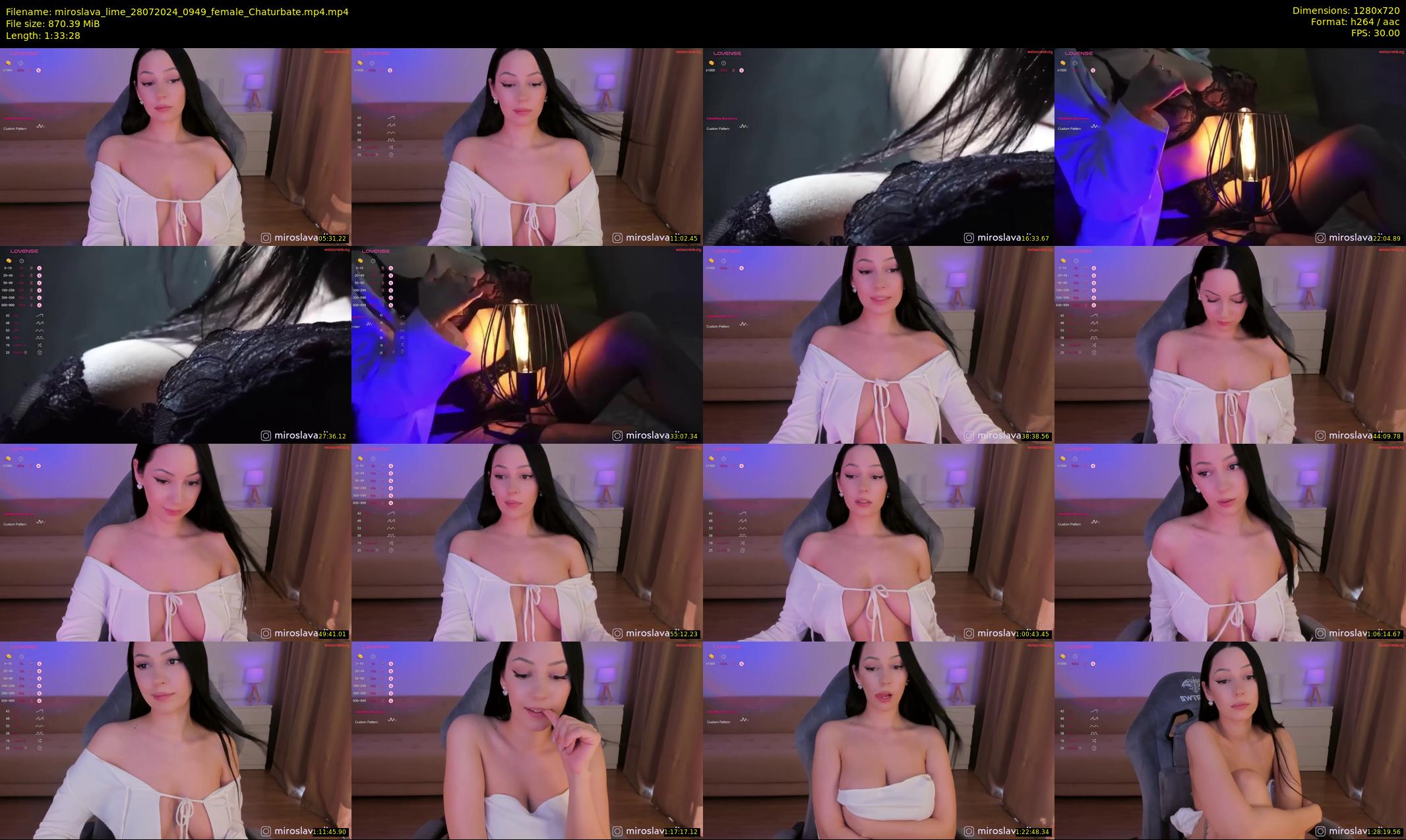 miroslava_lime — 94 minute Chaturbate female cam show recording, 720p, Jul 28, 2024