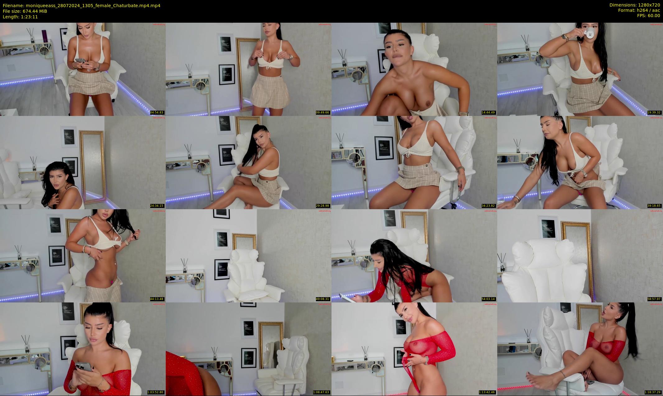 moniqueeass — 84 minute Chaturbate female cam show recording, 720p, Jul 28, 2024