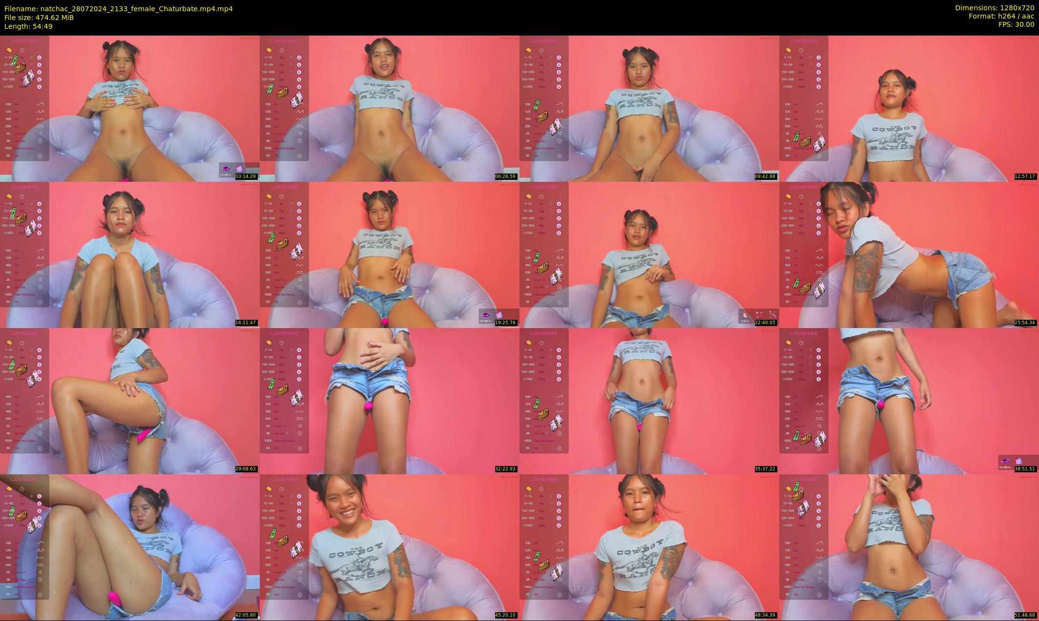 natchac — 55 minute Chaturbate female cam show recording, 720p, Jul 28, 2024