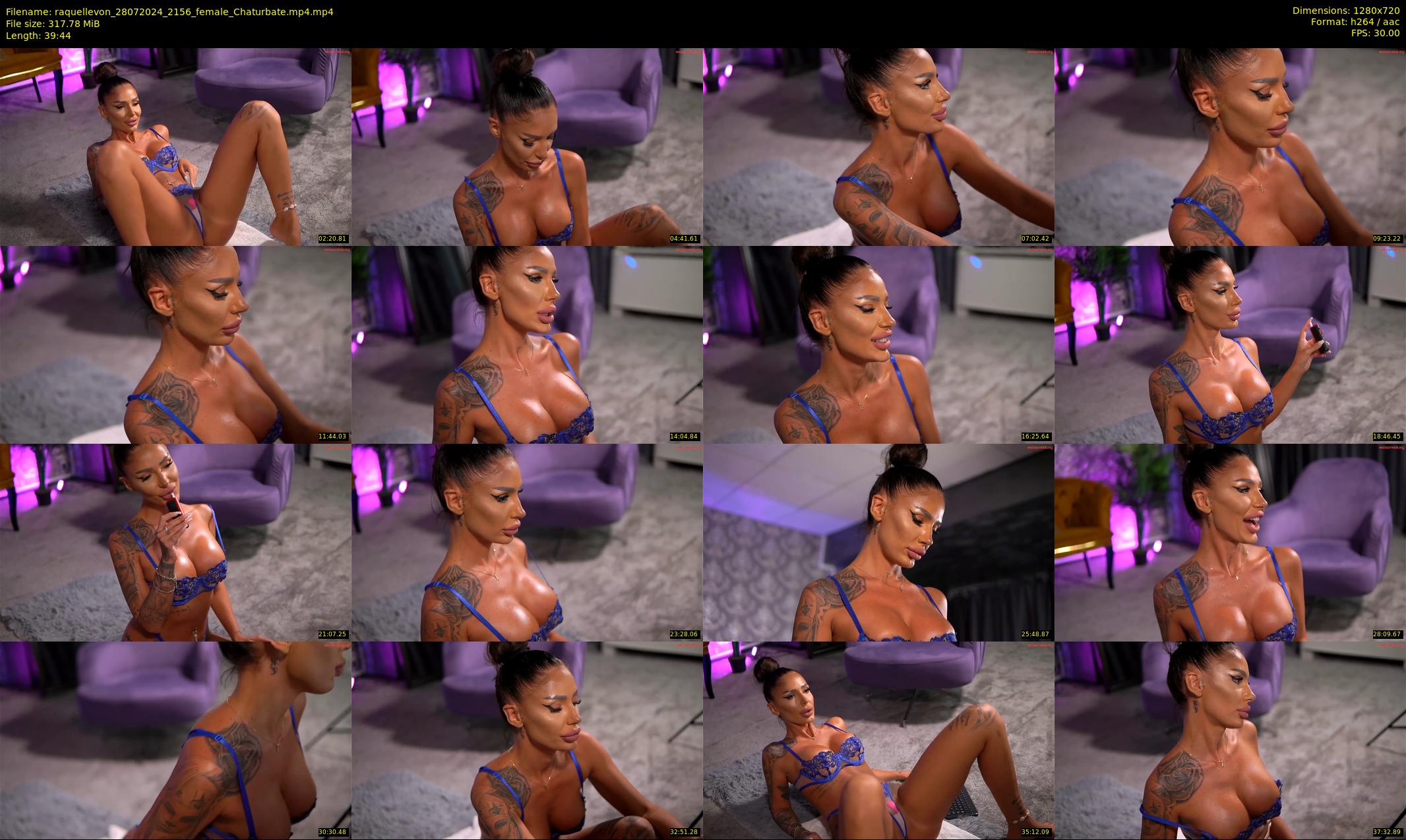 raquellevon — 40 minute Chaturbate female cam show recording, 720p, Jul 28, 2024