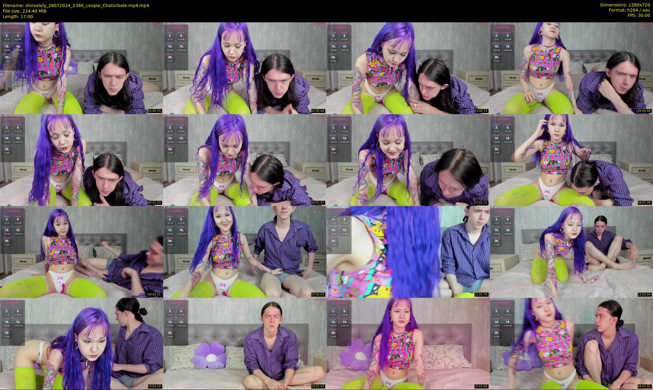 shiroxloly — 17 minute Chaturbate couple cam show recording, 720p, Jul 28, 2024