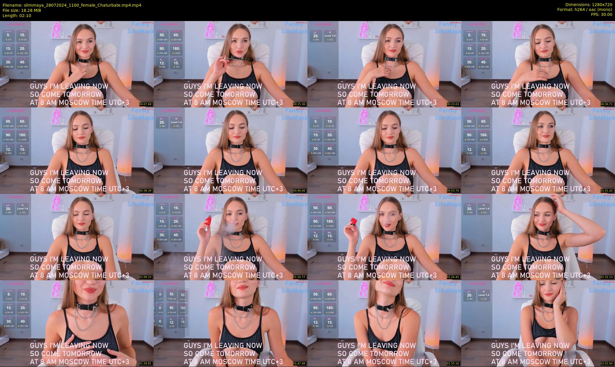 slimmaya — 3 minute Chaturbate female cam show recording, 720p, Jul 28, 2024