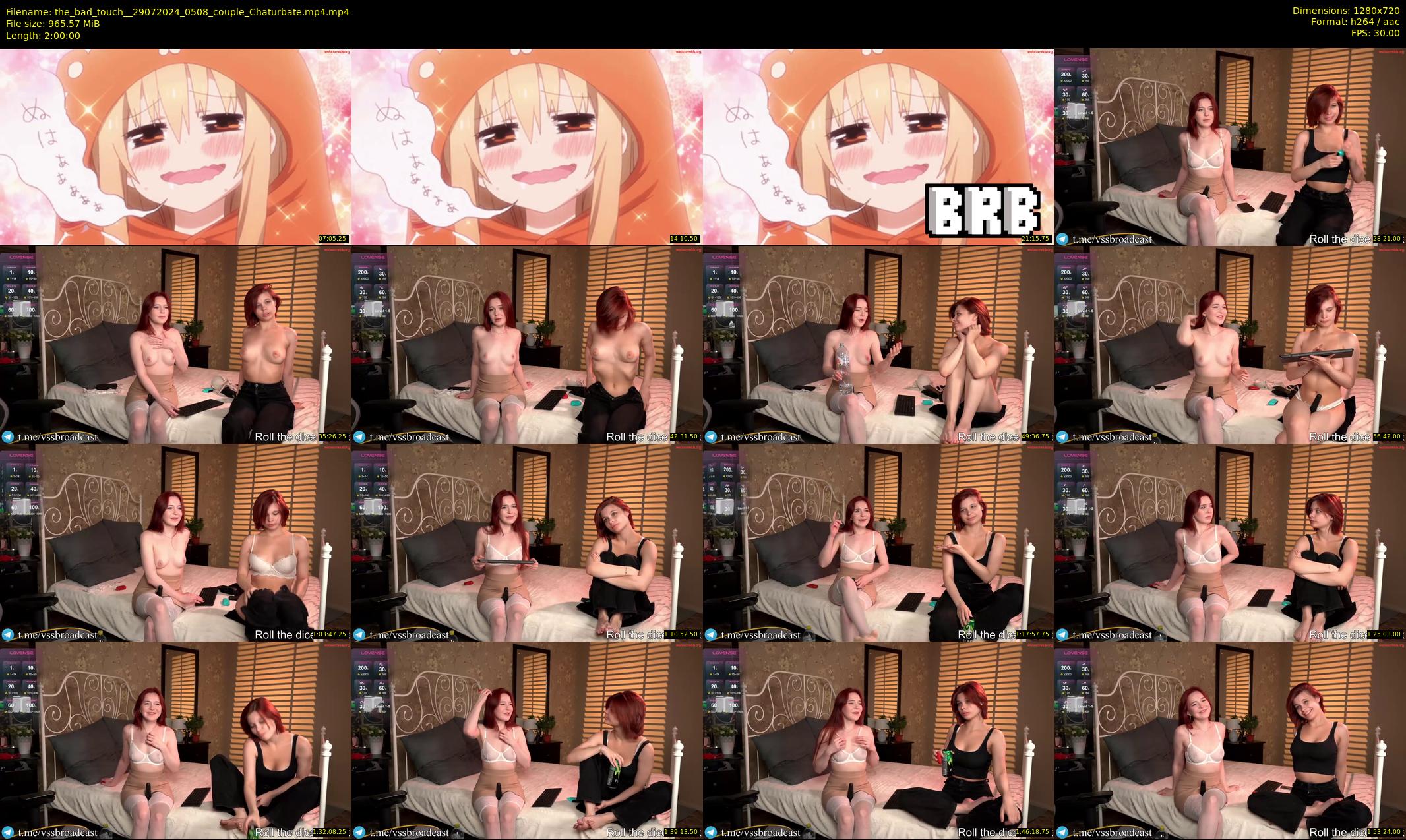 the_bad_touch_ — 120 minute Chaturbate couple cam show recording, 720p, Jul 29, 2024