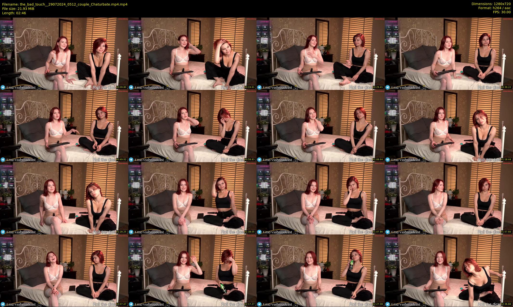 the_bad_touch_ — 3 minute Chaturbate couple cam show recording, 720p, Jul 29, 2024