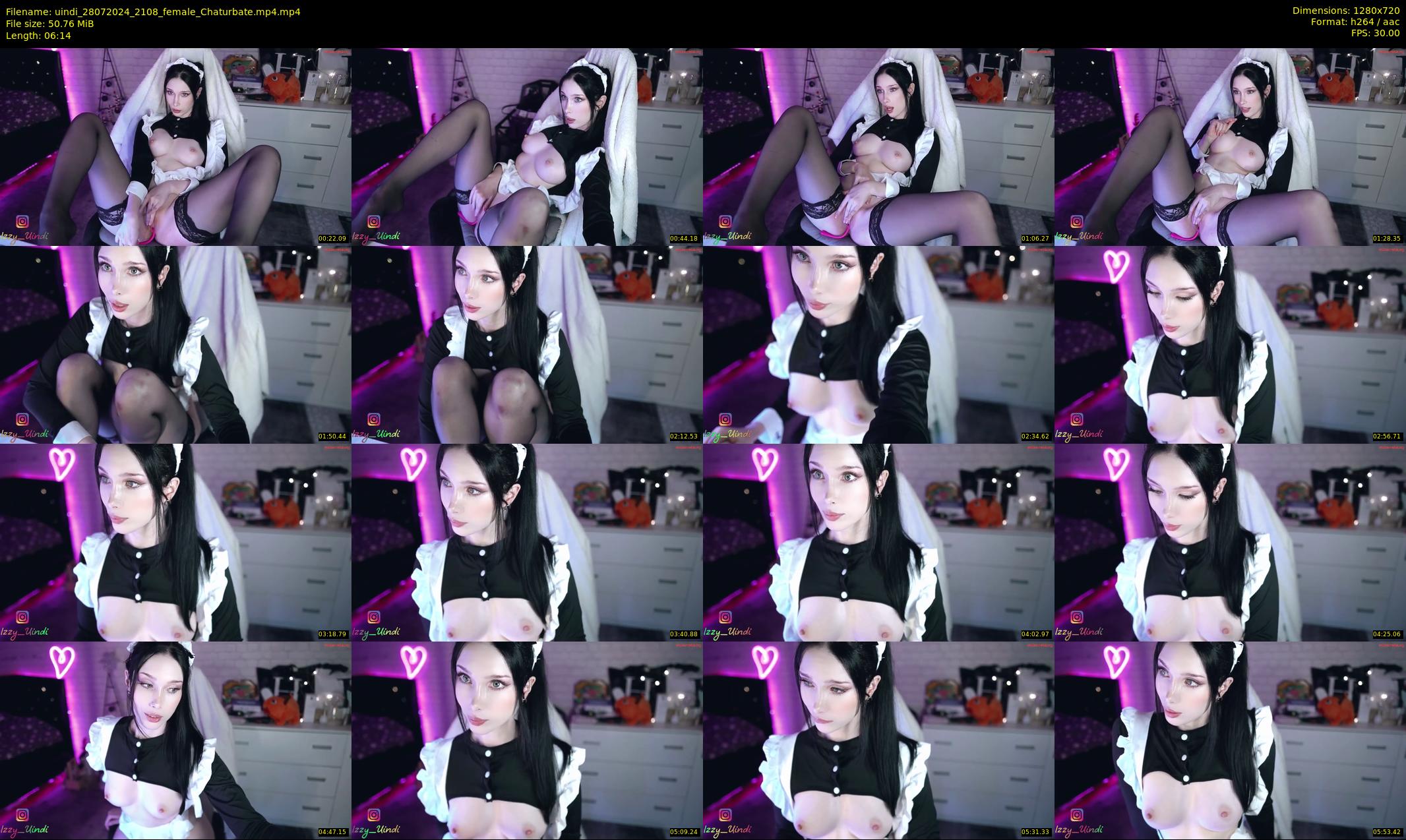 uindi — 7 minute Chaturbate female cam show recording, 720p, Jul 28, 2024