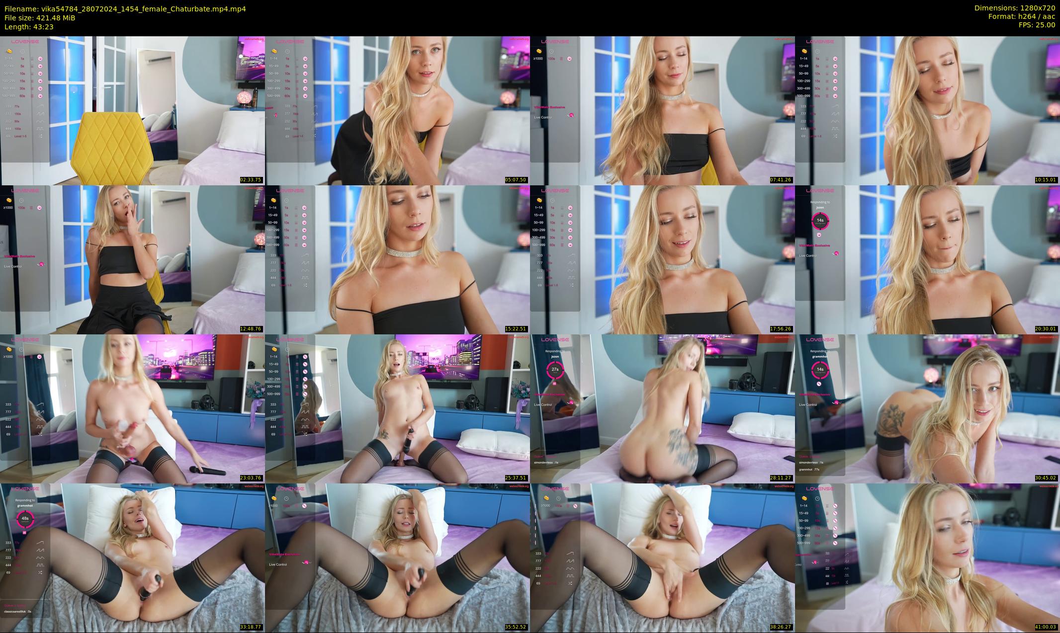 vika54784 — 44 minute Chaturbate female cam show recording, 720p, Jul 28, 2024