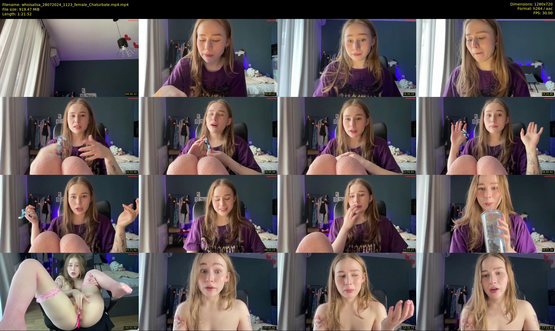 whoisalisa — 82 minute Chaturbate female cam show recording, 720p, Jul 28, 2024
