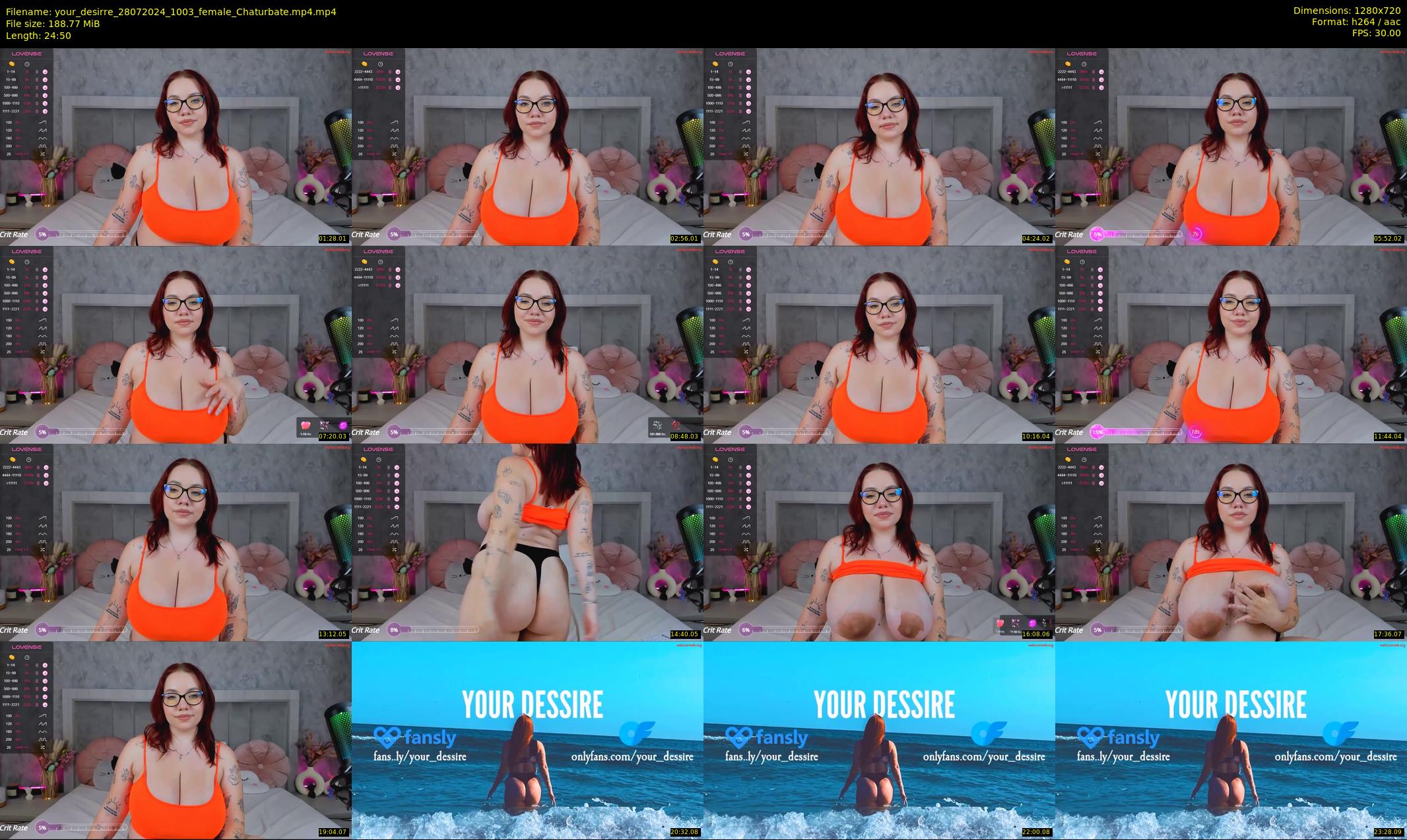 your_desirre — 25 minute Chaturbate female cam show recording, 720p, Jul 28, 2024