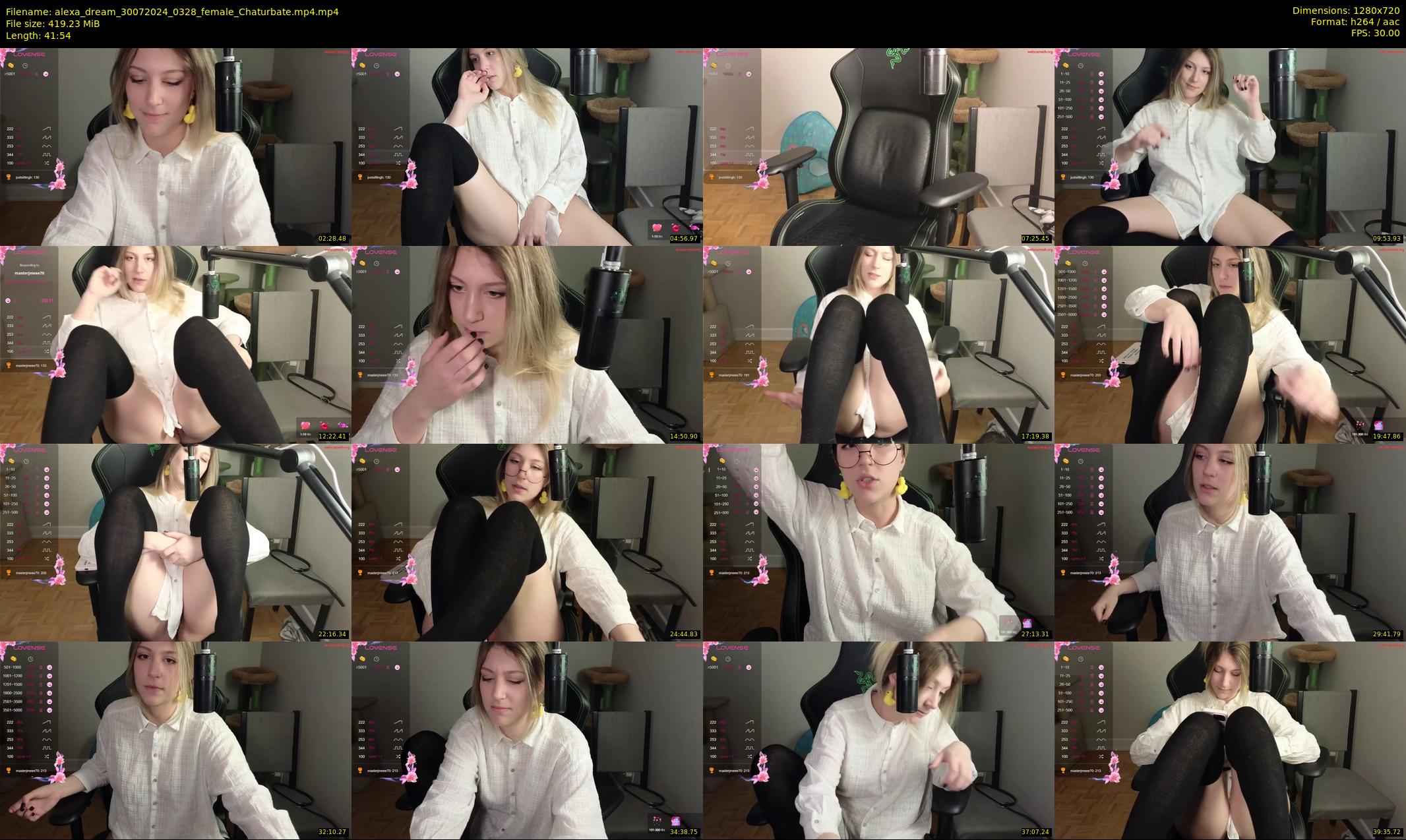 alexa_dream — 42 minute Chaturbate female cam show recording, 720p, Jul 30, 2024