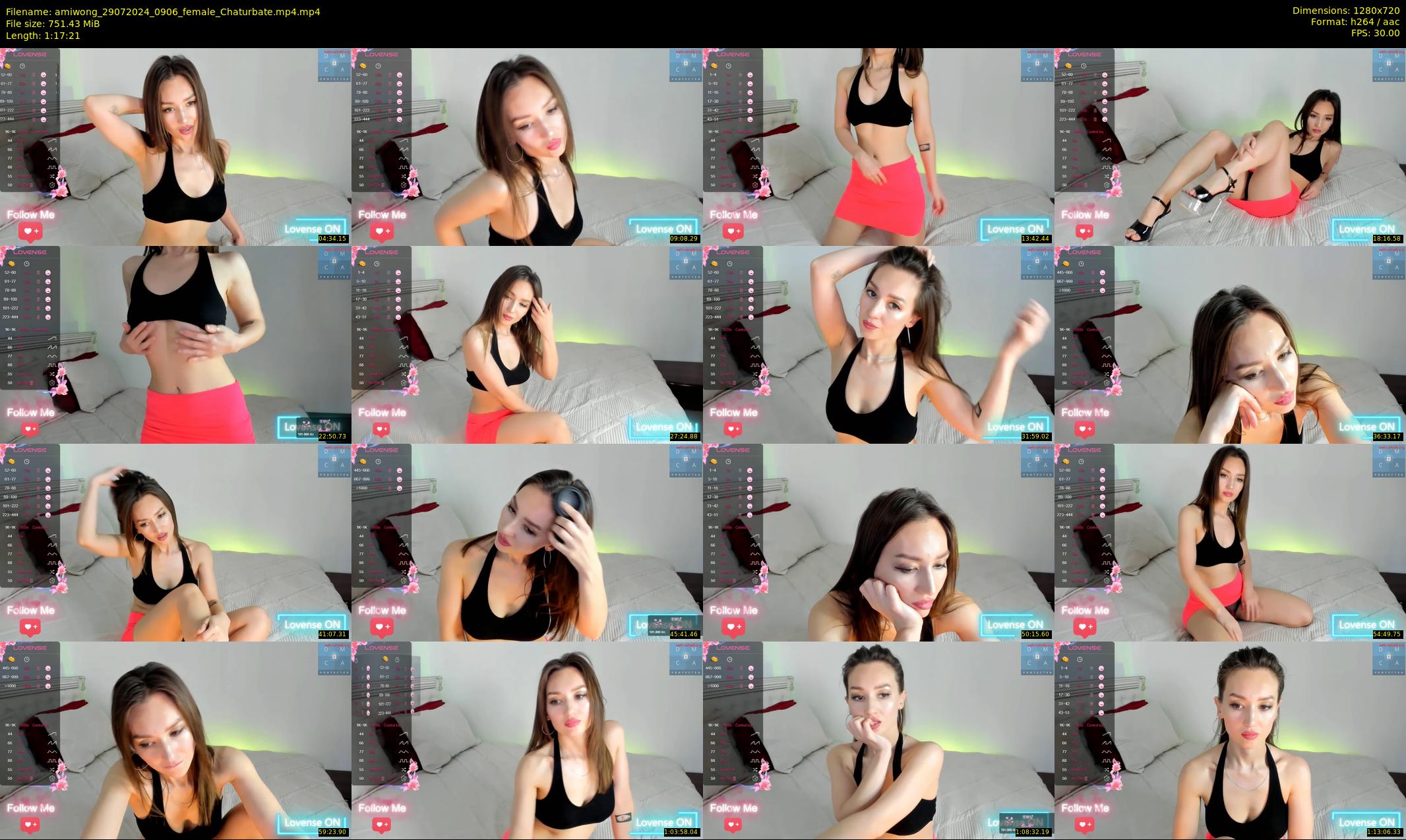 amiwong — 78 minute Chaturbate female cam show recording, 720p, Jul 29, 2024