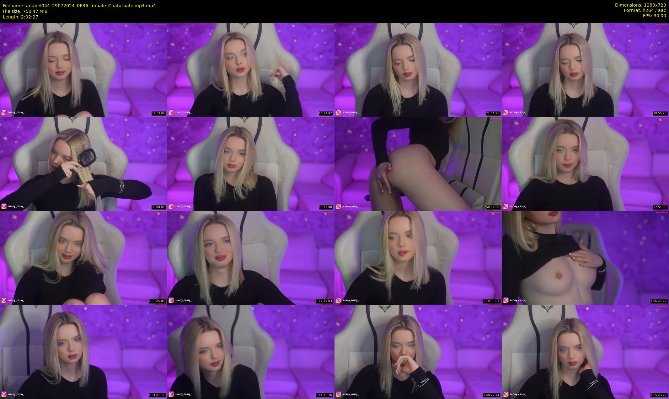 anabel054 — 123 minute Chaturbate female cam show recording, 720p, Jul 29, 2024