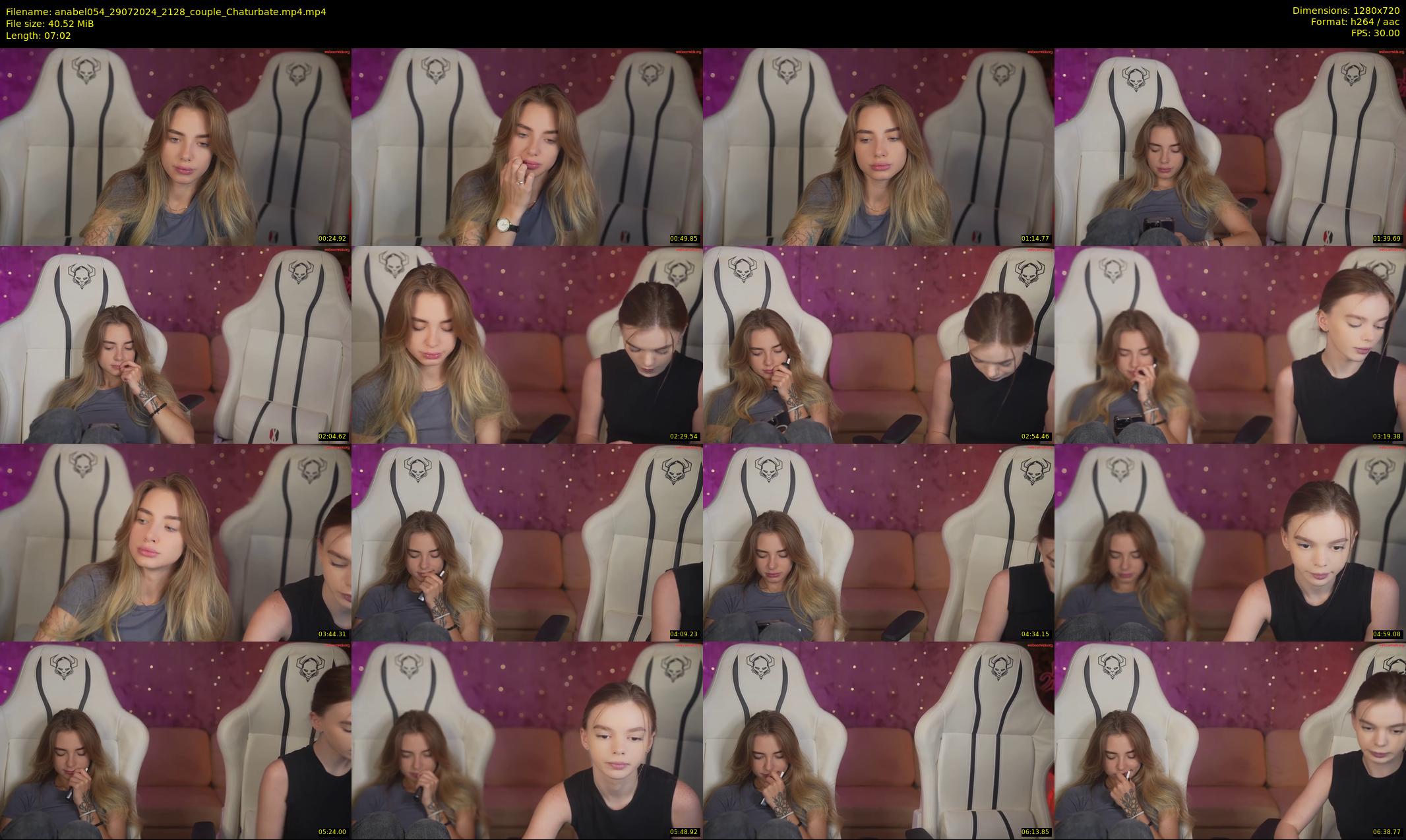 anabel054 — 8 minute Chaturbate female cam show recording, 720p, Jul 29, 2024