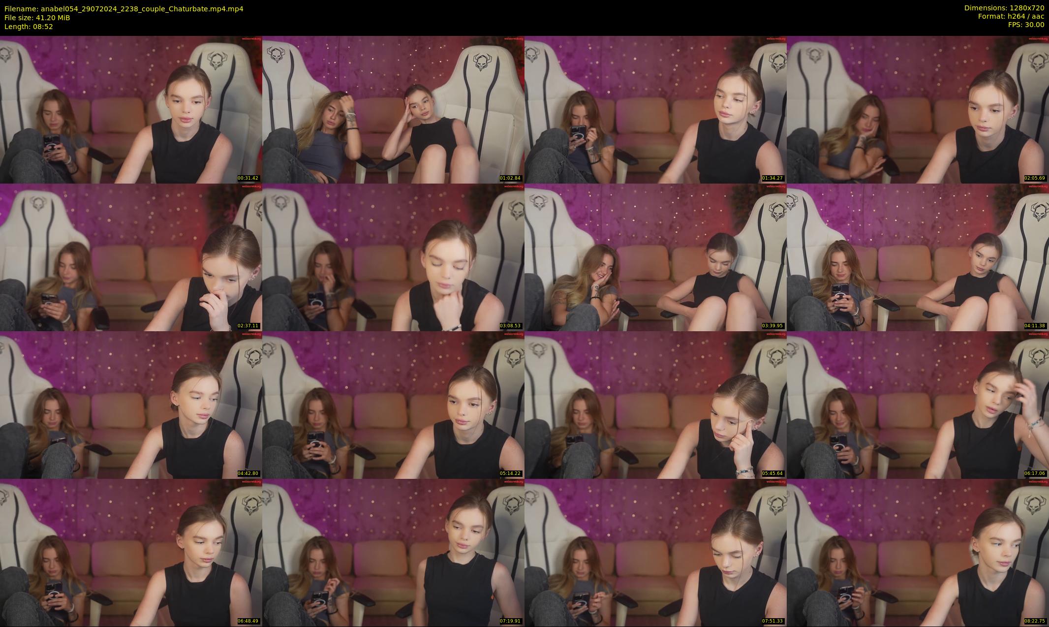 anabel054 — 9 minute Chaturbate female cam show recording, 720p, Jul 29, 2024