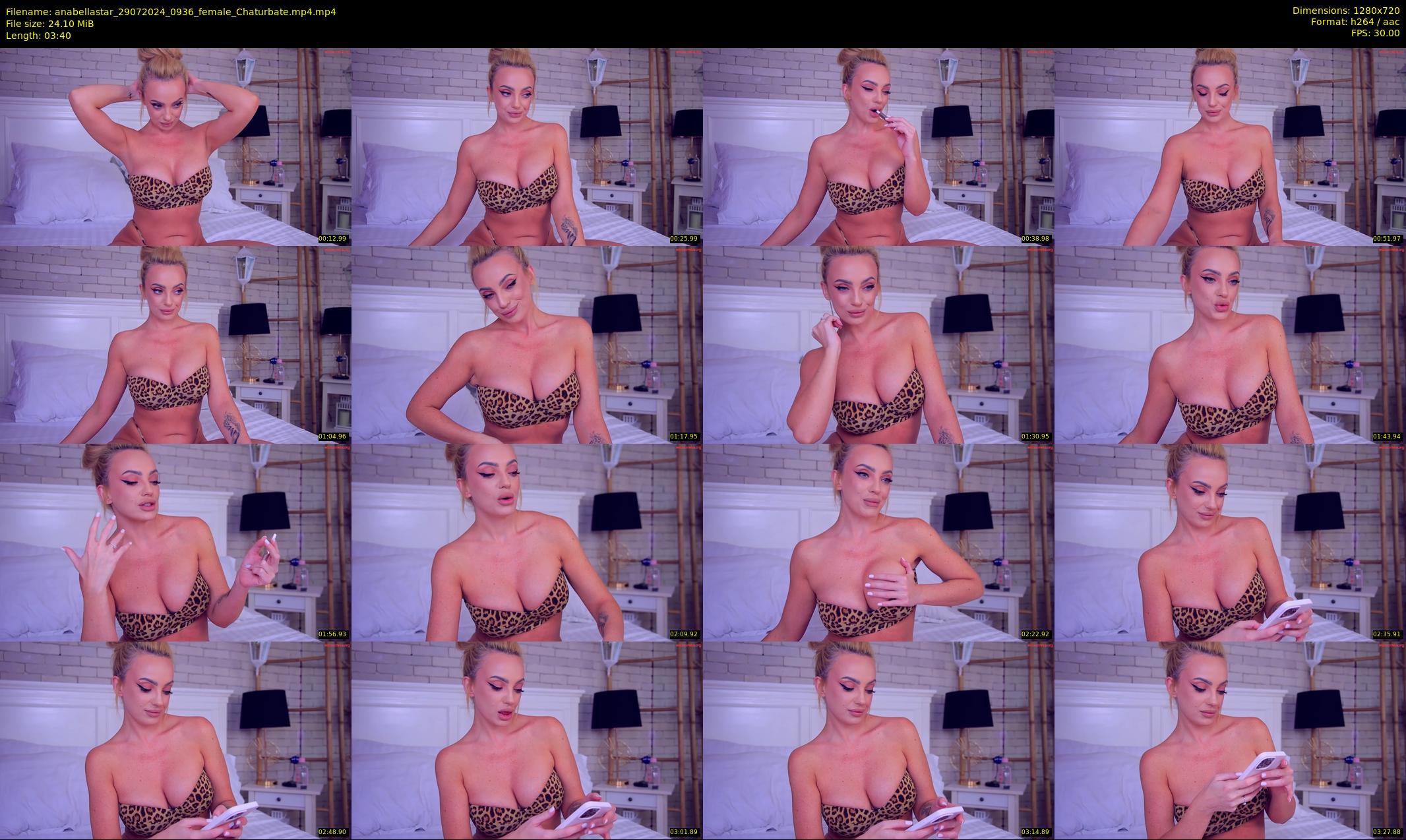 anabellastar — 4 minute Chaturbate female cam show recording, 720p, Jul 29, 2024