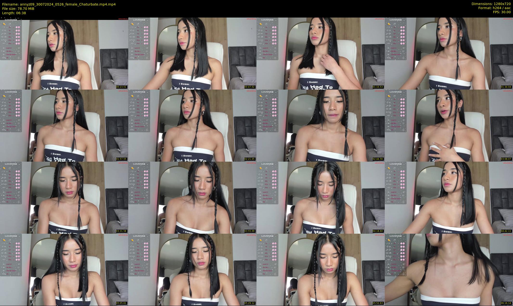 annyz09 — 7 minute Chaturbate female cam show recording, 720p, Jul 30, 2024