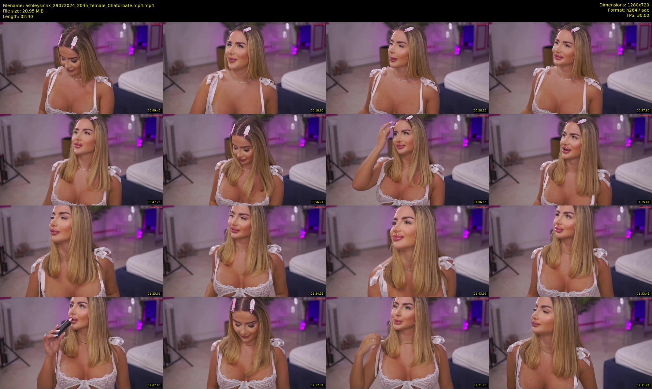 ashleysinnx — 3 minute Chaturbate female cam show recording, 720p, Jul 29, 2024