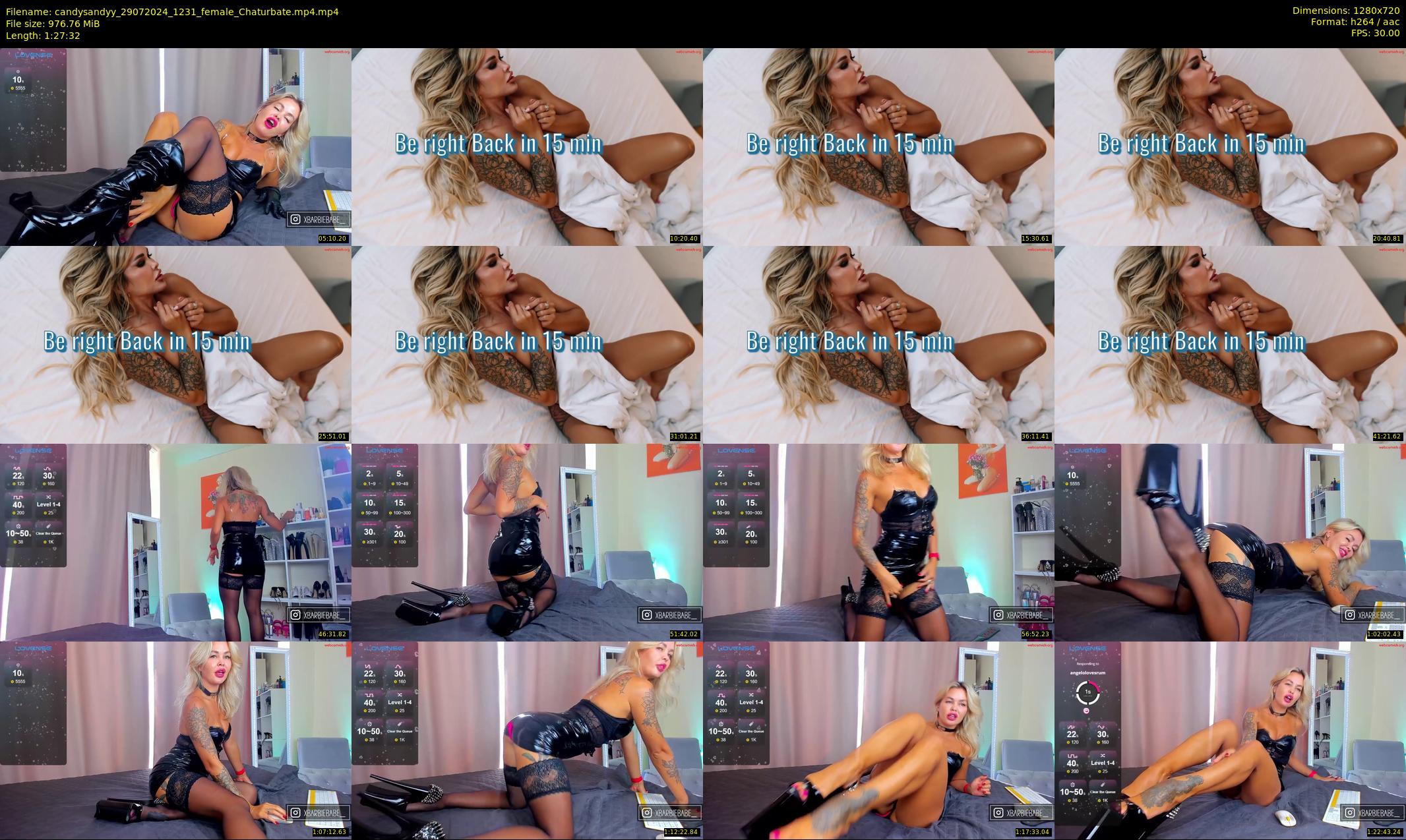 candysandyy — 88 minute Chaturbate female cam show recording, 720p, Jul 29, 2024