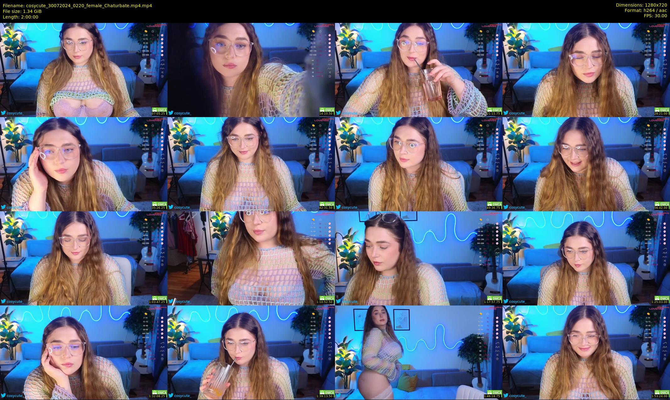 cosycute — 120 minute Chaturbate female cam show recording, 720p, Jul 30, 2024