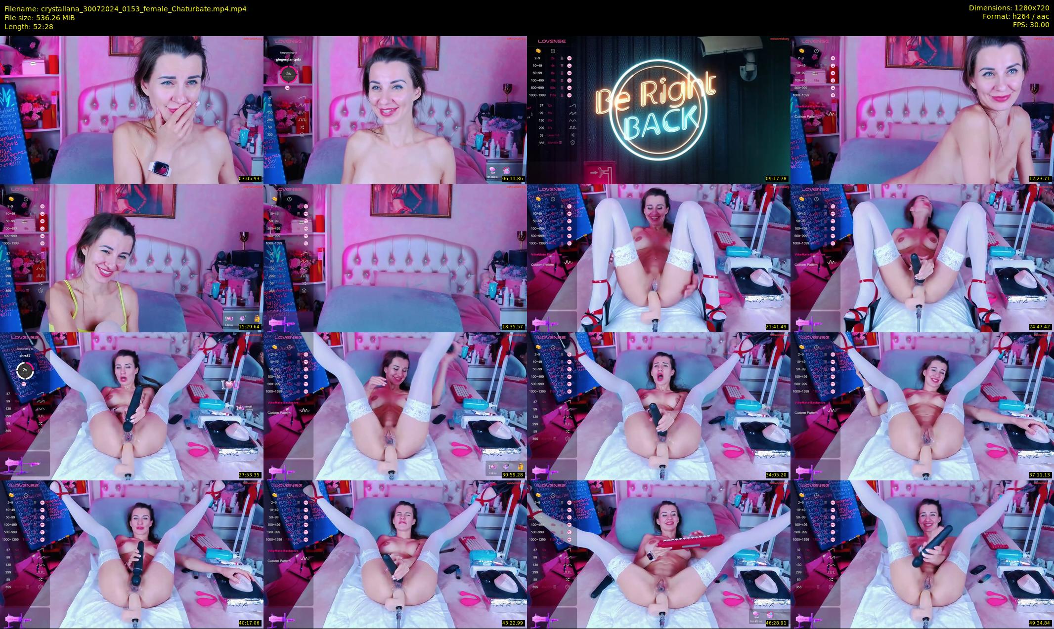 crystallana — 53 minute Chaturbate female cam show recording, 720p, Jul 30, 2024