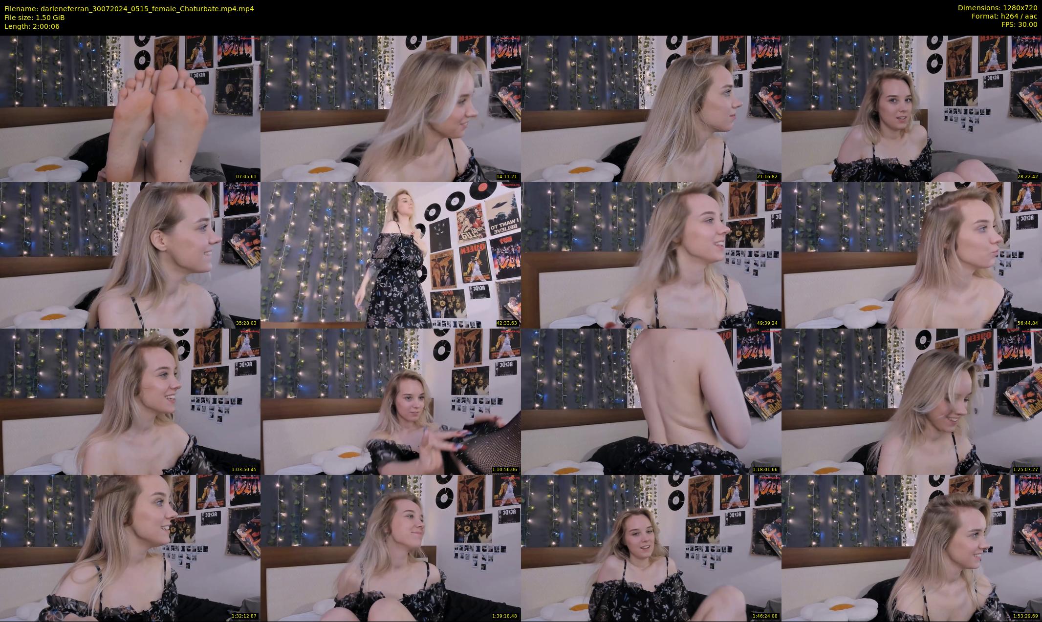 darleneferran — 121 minute Chaturbate female cam show recording, 720p, Jul 30, 2024