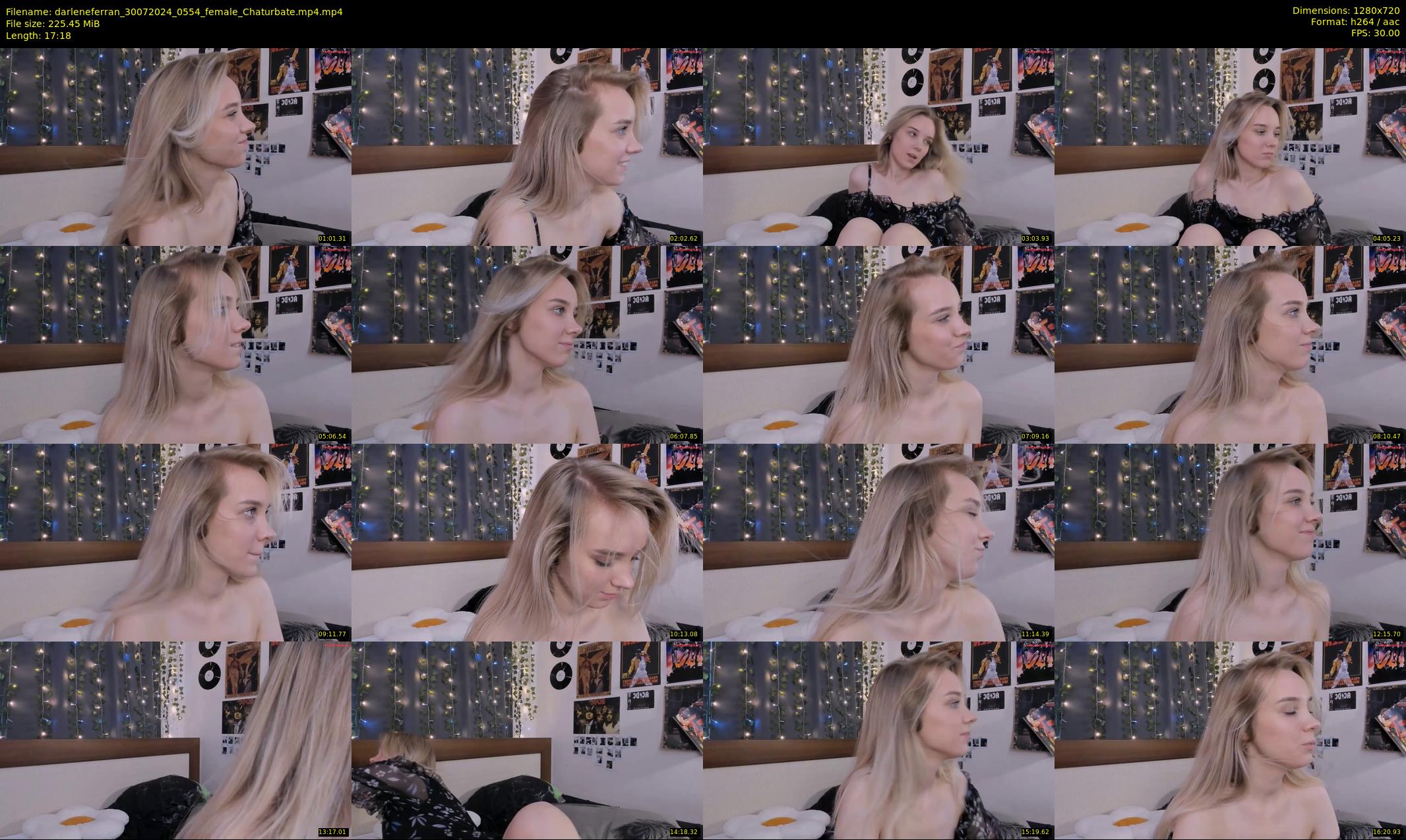 darleneferran — 18 minute Chaturbate female cam show recording, 720p, Jul 30, 2024
