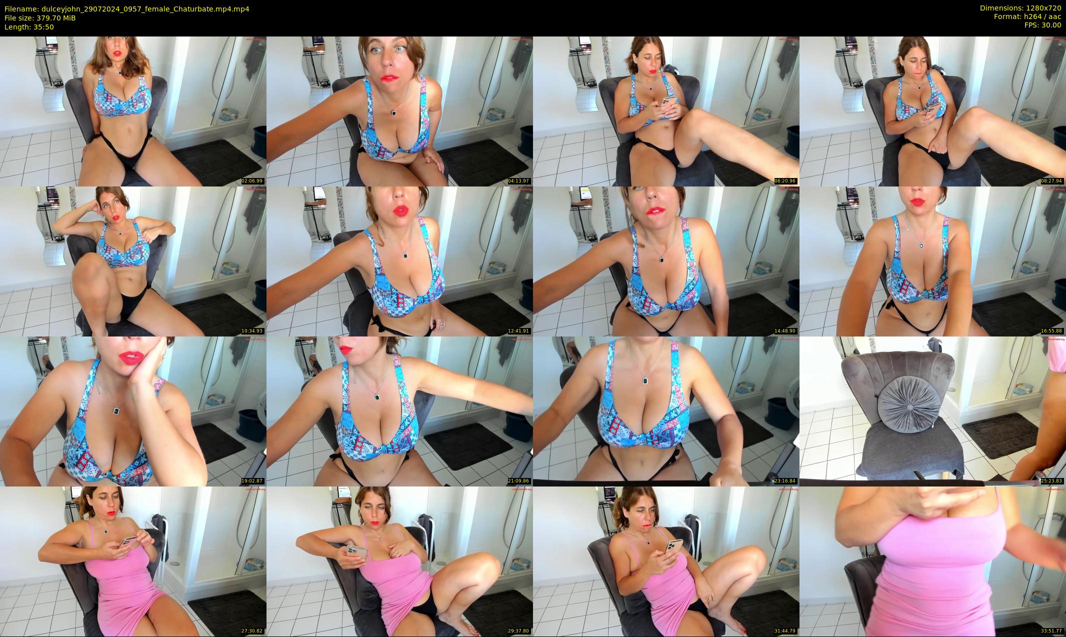 dulceyjohn — 36 minute Chaturbate female cam show recording, 720p, Jul 29, 2024