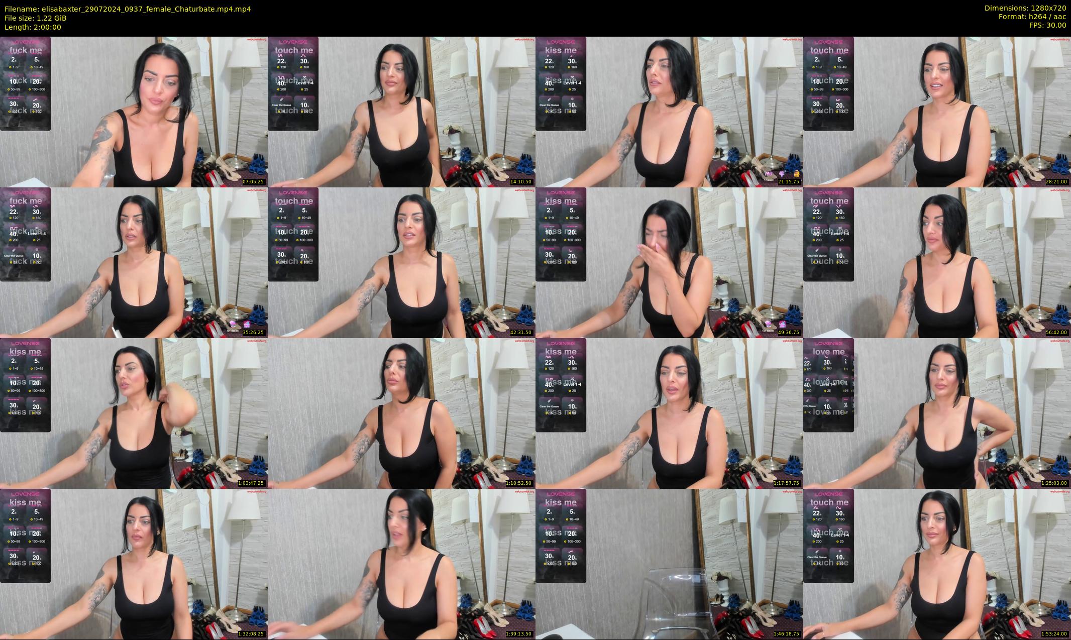 elisabaxter — 120 minute Chaturbate female cam show recording, 720p, Jul 29, 2024