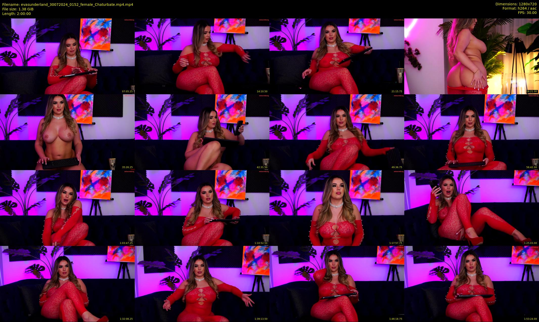 evasunderland — 120 minute Chaturbate female cam show recording, 720p, Jul 30, 2024