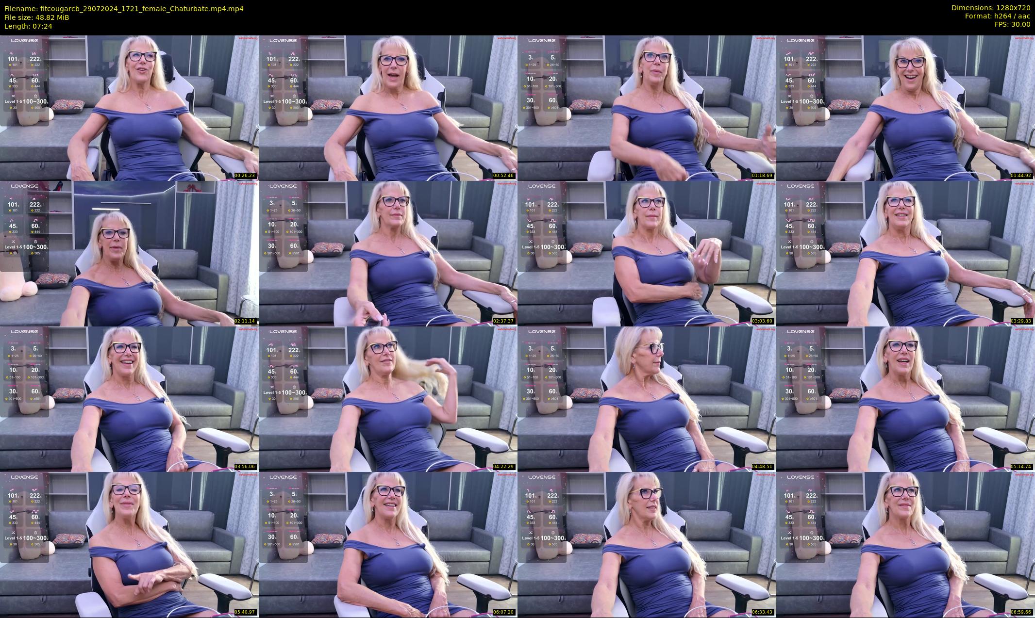 fitcougarcb — 8 minute Chaturbate female cam show recording, 720p, Jul 29, 2024