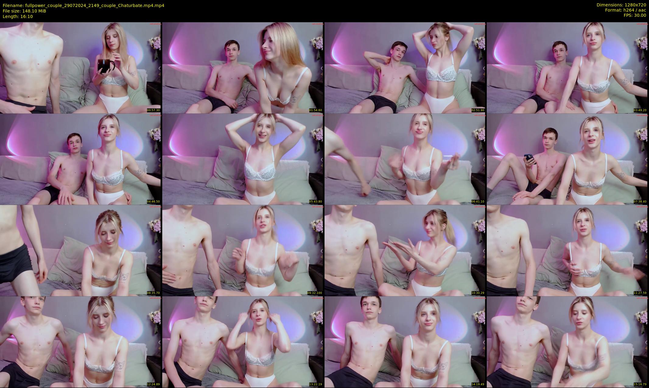 fullpower_couple — 17 minute Chaturbate couple cam show recording, 720p, Jul 29, 2024