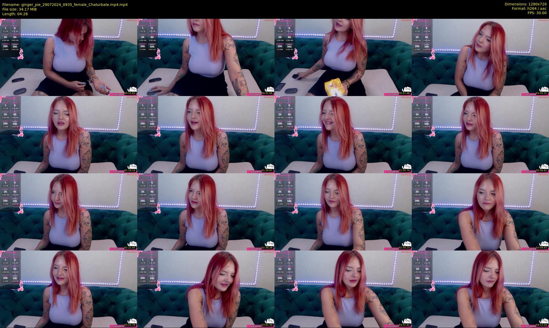ginger_pie — 5 minute Chaturbate female cam show recording, 720p, Jul 29, 2024