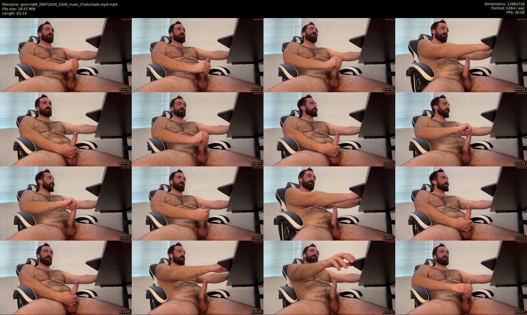 gnorris88 — 4 minute Chaturbate male cam show recording, 720p, Jul 29, 2024