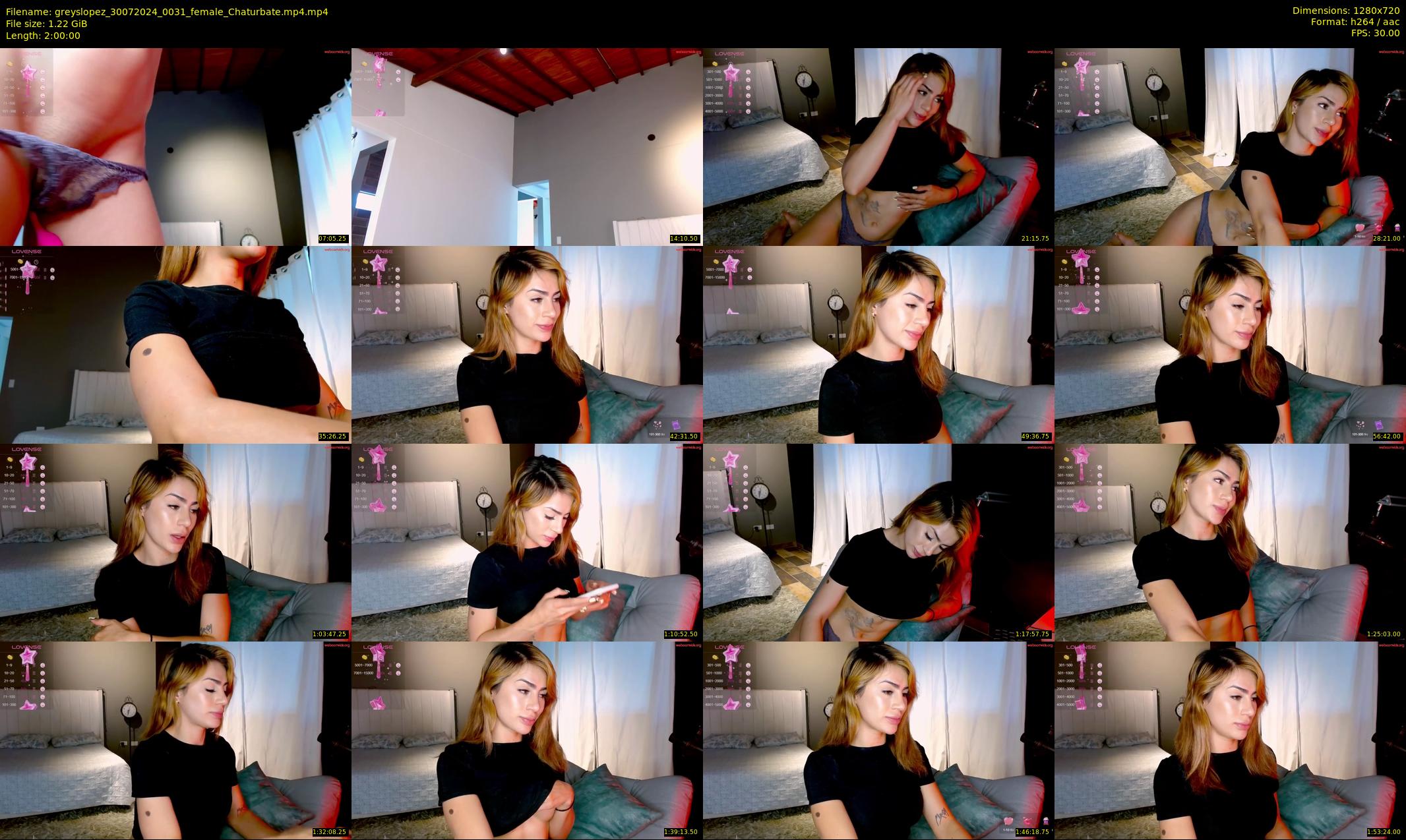 greyslopez — 120 minute Chaturbate female cam show recording, 720p, Jul 30, 2024