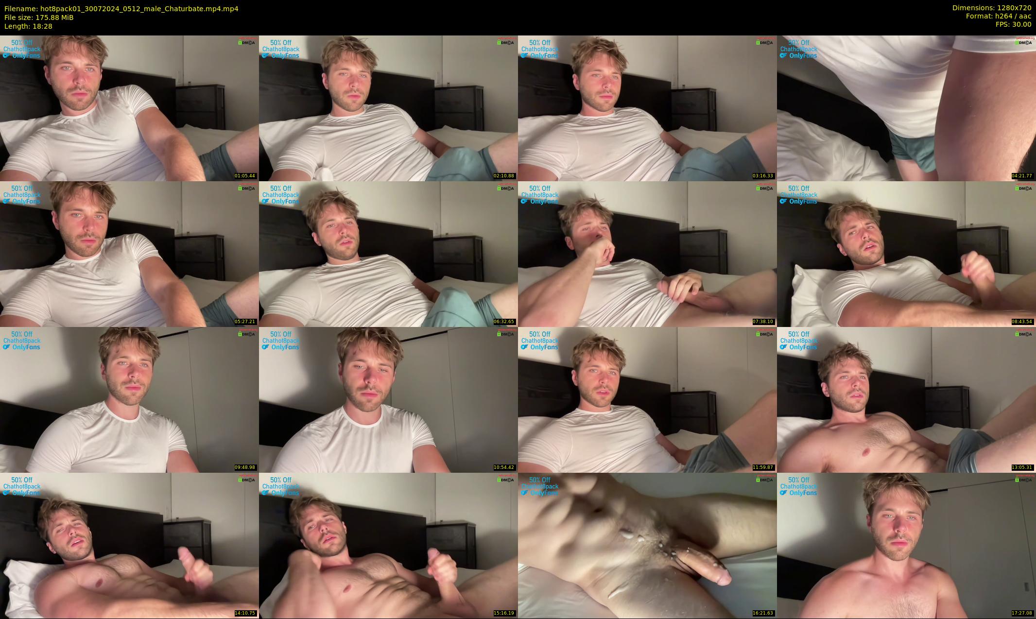 hot8pack01 — 19 minute Chaturbate male cam show recording, 720p, Jul 30, 2024