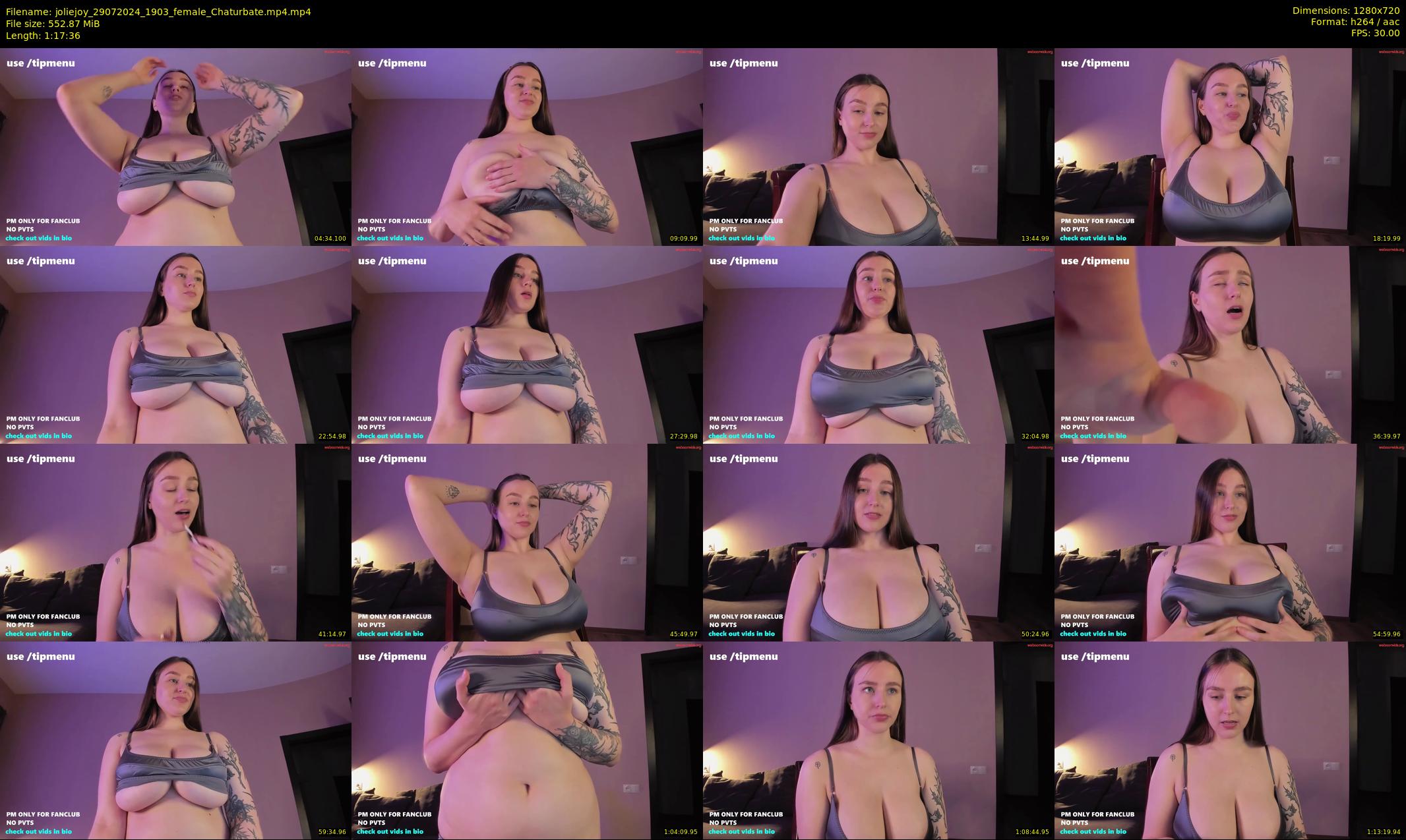 joliejoy — 78 minute Chaturbate female cam show recording, 720p, Jul 29, 2024