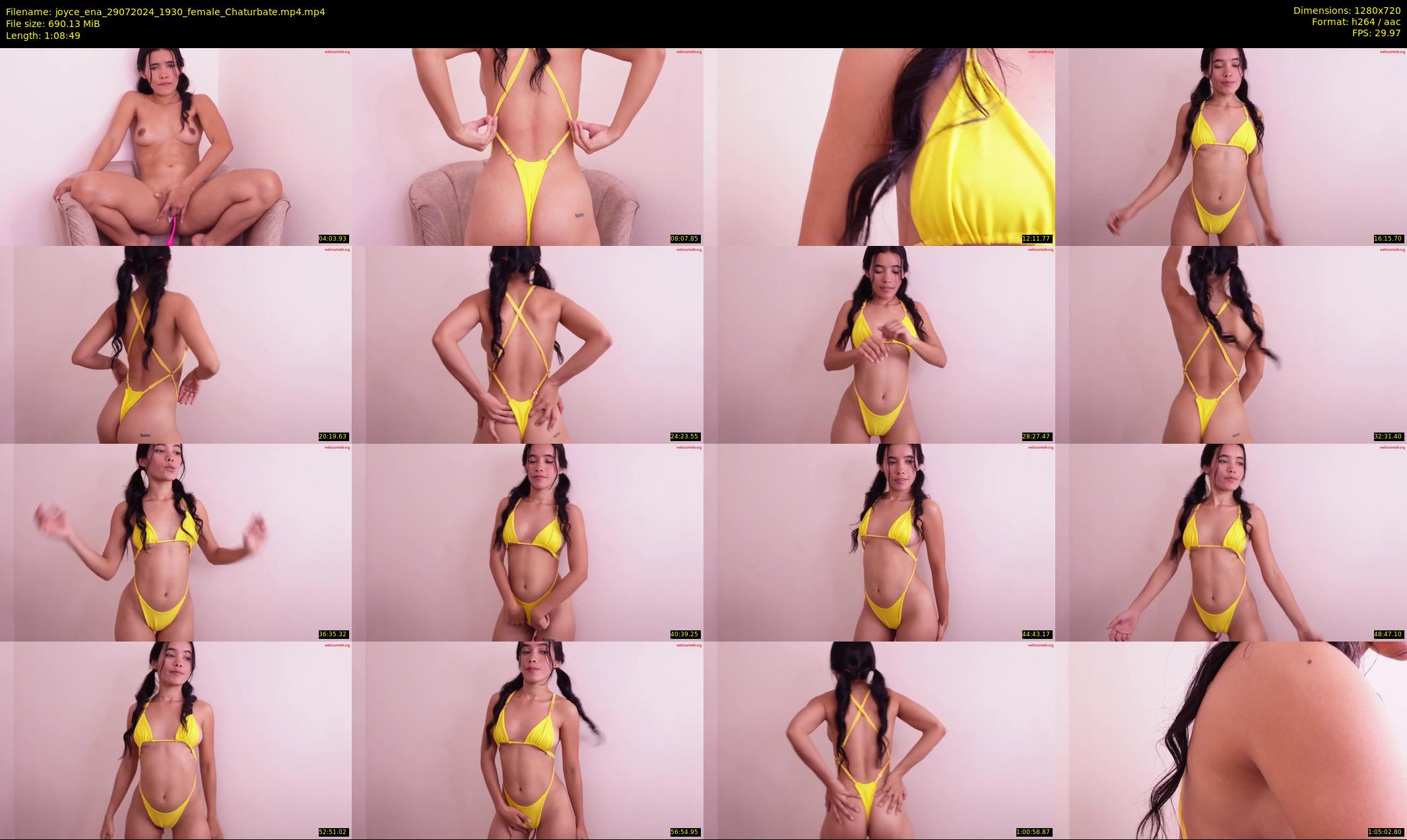 joyce_ena — 69 minute Chaturbate female cam show recording, 720p, Jul 29, 2024