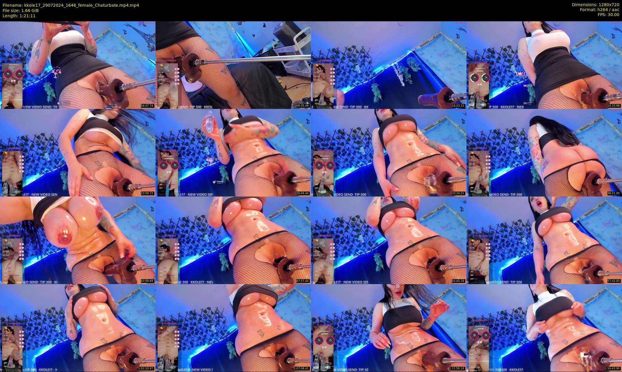 kkole17 — 82 minute Chaturbate female cam show recording, 720p, Jul 29, 2024