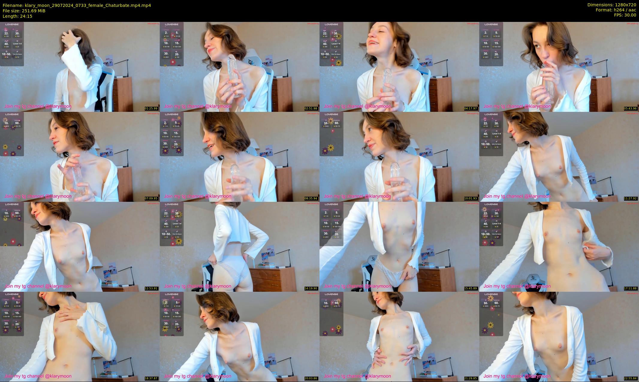 klary_moon — 25 minute Chaturbate female cam show recording, 720p, Jul 29, 2024