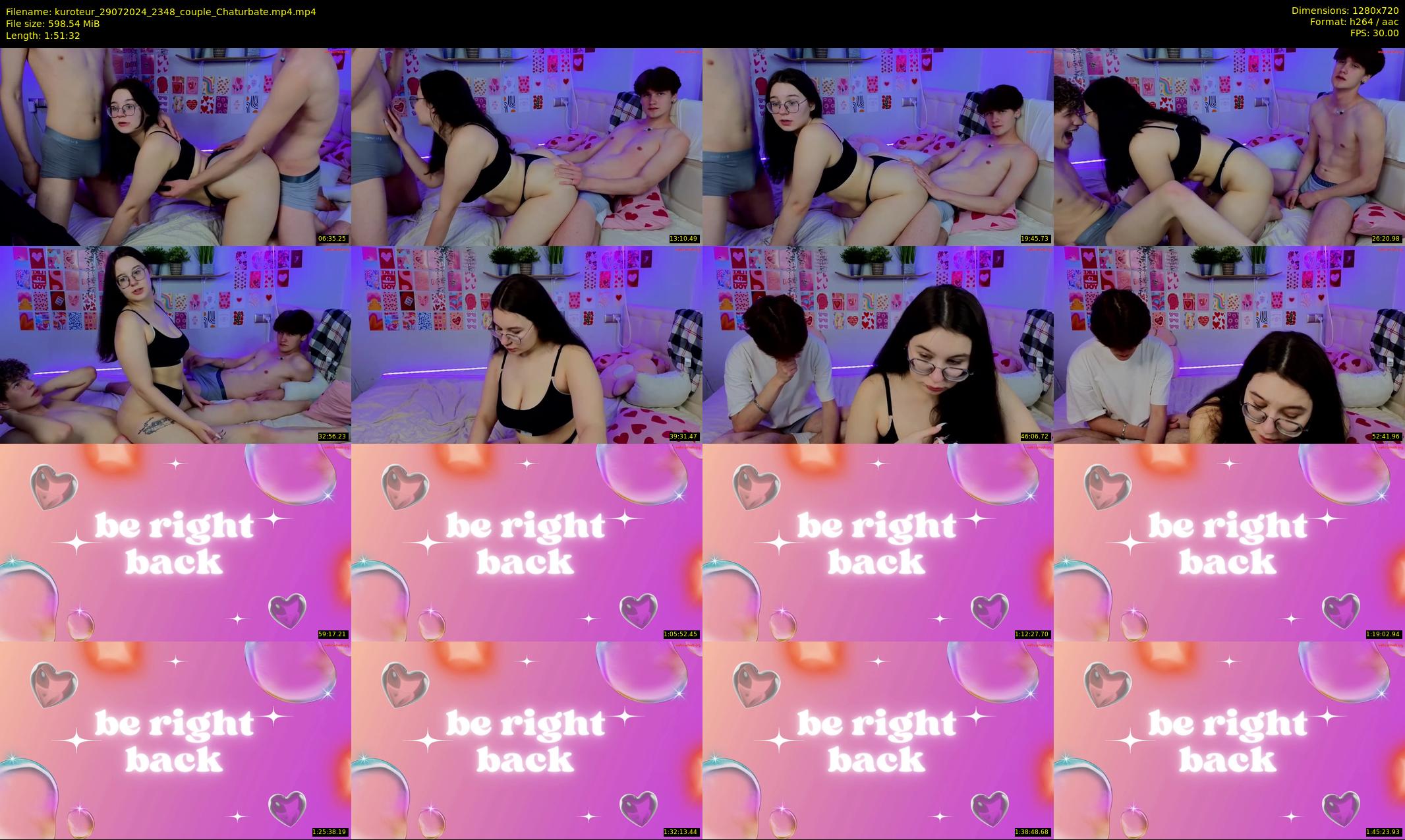 kuroteur — 112 minute Chaturbate couple cam show recording, 720p, Jul 29, 2024