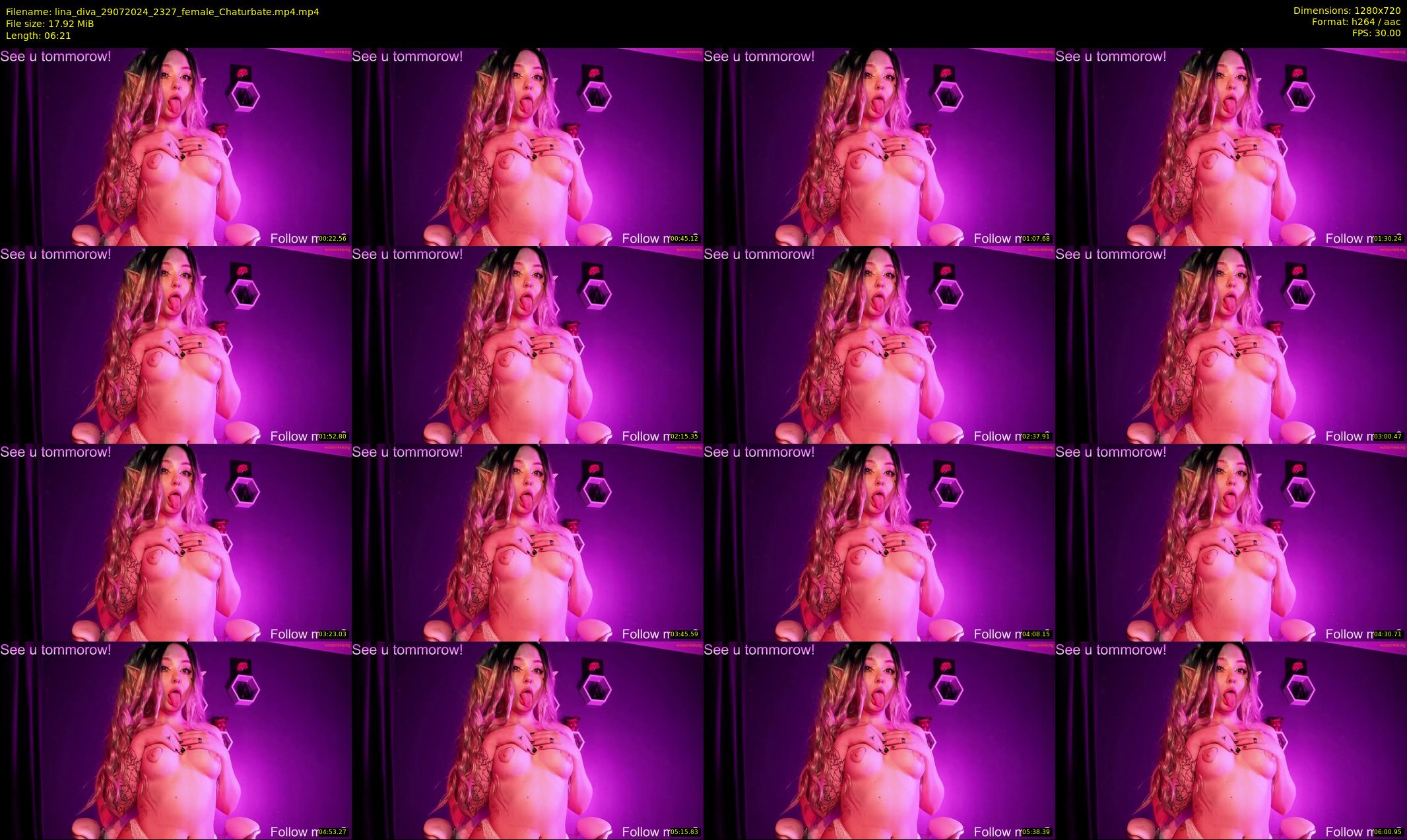 lina_diva — 7 minute Chaturbate female cam show recording, 720p, Jul 29, 2024